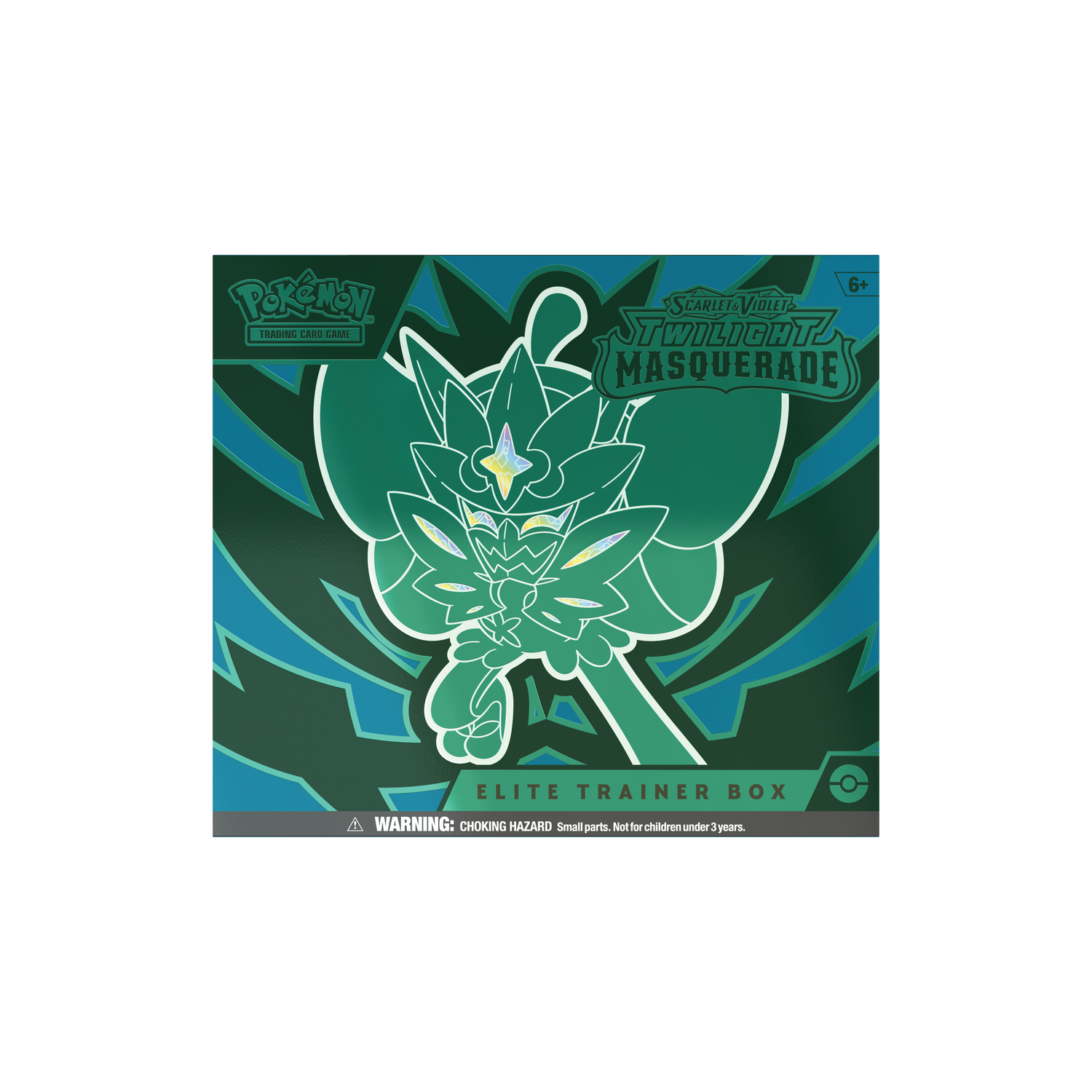 Jeu de cartes à collectionner Pokémon USA : Scarlet & Violet Twilight Masquerade Elite Trainer Box - Ogerpon&nbsp;(à vendre avant le 24 mai 2024)