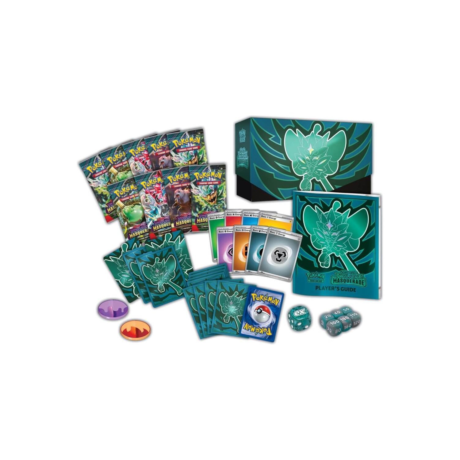 Jeu de cartes à collectionner Pokémon USA : Scarlet & Violet Twilight Masquerade Elite Trainer Box - Ogerpon (à vendre avant le 24 mai 2024)