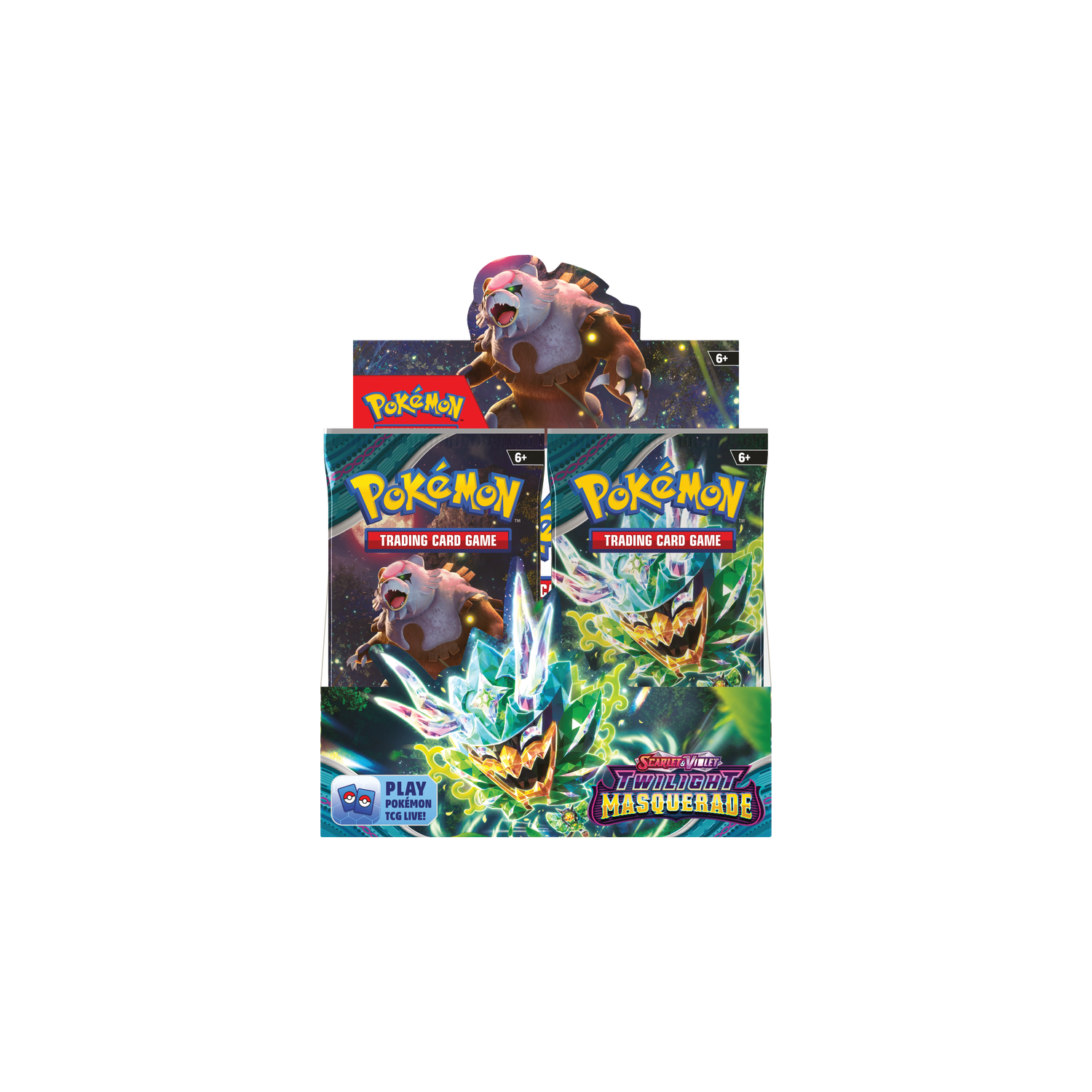 Pokemon USA Pokemon Trading Card Game: Scarlet & Violet (SV6) Twilight Masquerade Booster Box (Not for sale until May 24, 2024) 36 packs per box, 10 cards per pack