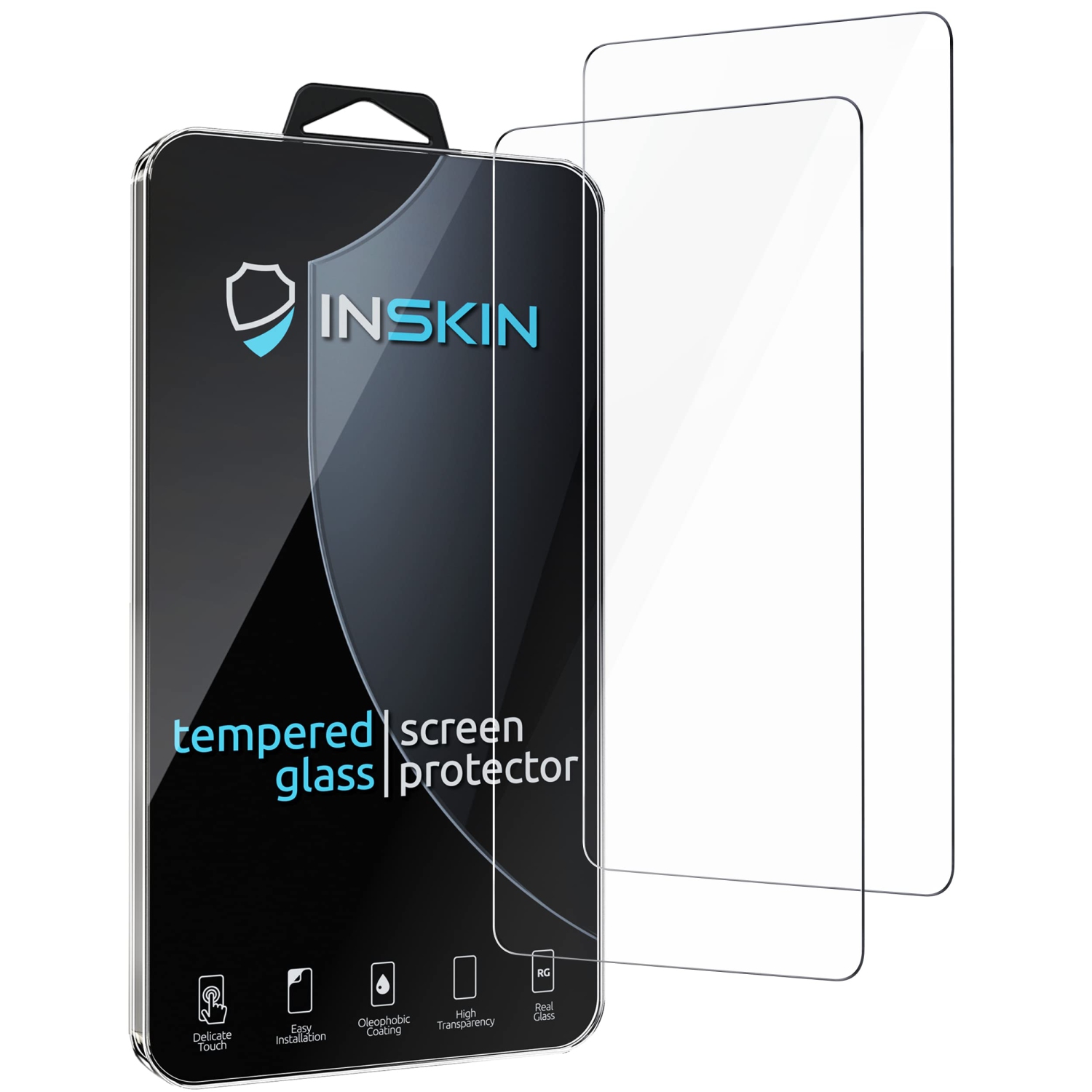 Inskin Case-Friendly Tempered Glass Screen Protector, fits Samsung Galaxy A71 5G 6.7 inch SM-A716 . 2-Pack.