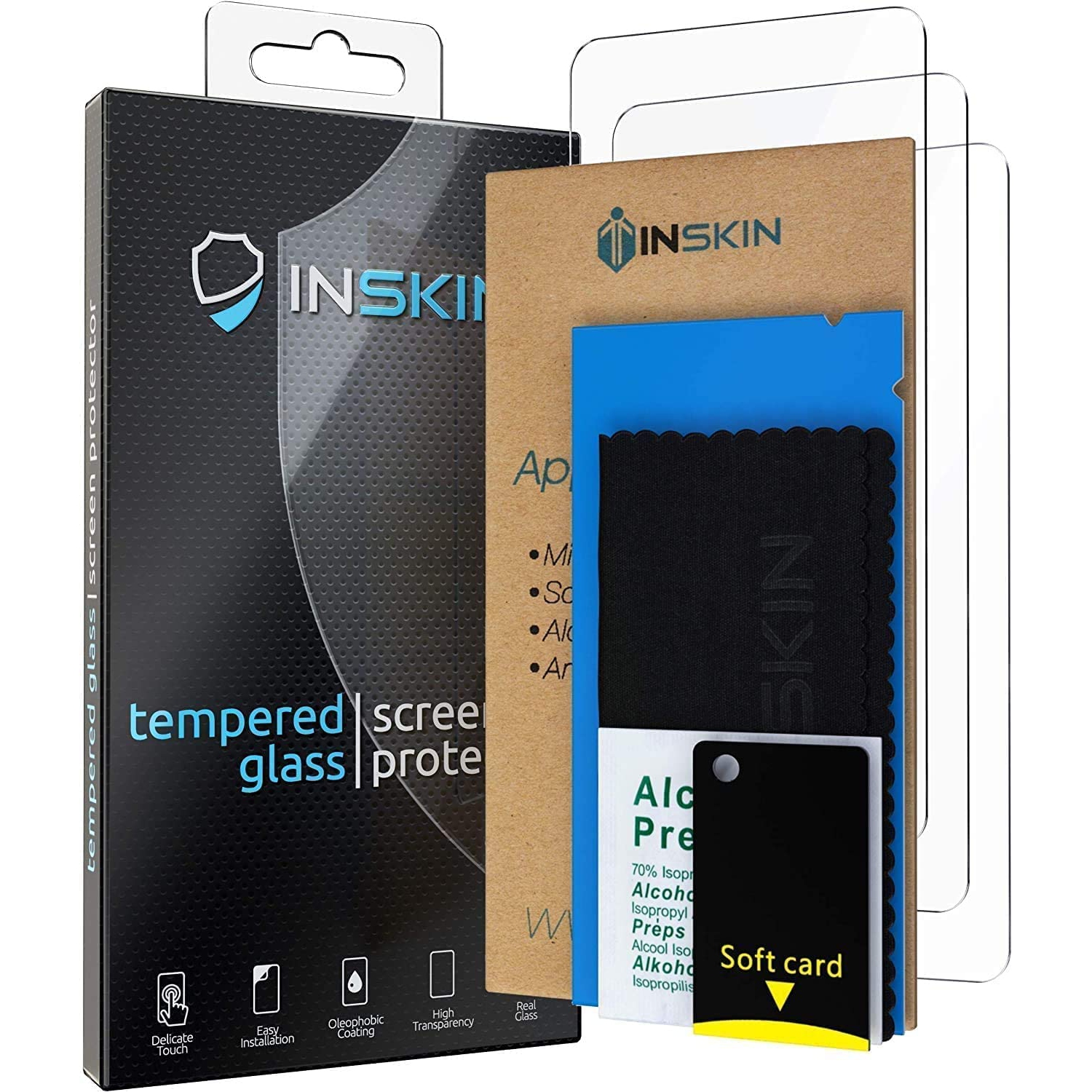 Inskin Tempered Glass Screen Protector for Samsung Galaxy A54 5G SM-A546 6.4 inch – 3-Pack, Case-Friendly