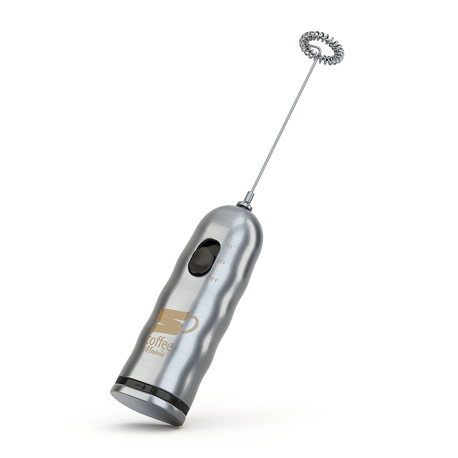 Inskin CoffeeMania Dual Speed Stainless Steel Milk Frother – Handheld Whisk for Latte, Cappuccino, Matcha, Hot Chocolate, and More