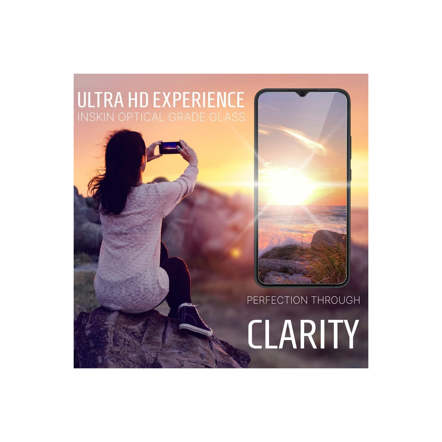 Inskin – Protecteur d’écran en verre trempé pour Samsung Galaxy A14 5G 2023 6,6&nbsp;po série SM-A146 – Paquet de 3, Ultra HD, revêtement plasma