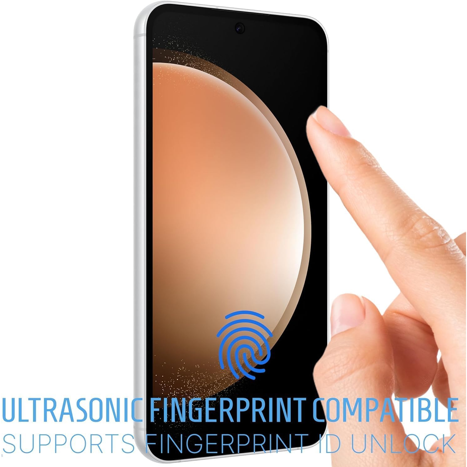 Inskin Screen Protector for Samsung Galaxy S24 5G - 3+3 Tempered Glass for Screen & Camera Lens, Auto-Align Installation, Fingerprint ID Support,