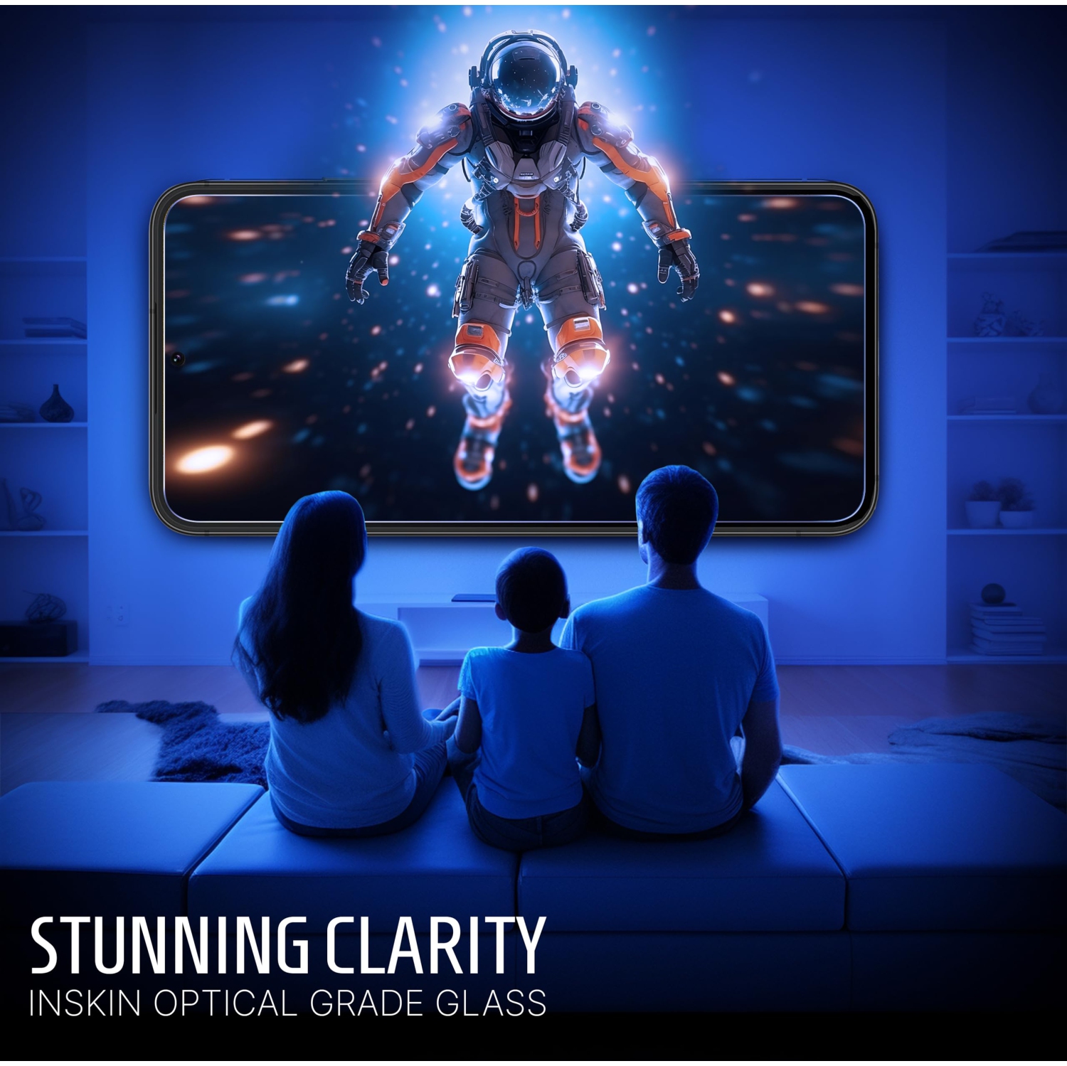 Inskin Screen Protector for Google Pixel 7 6.3 inch - 2+2 Tempered Glass for Screen & Camera Lens, Auto-Align Installation, Fingerprint ID Support,