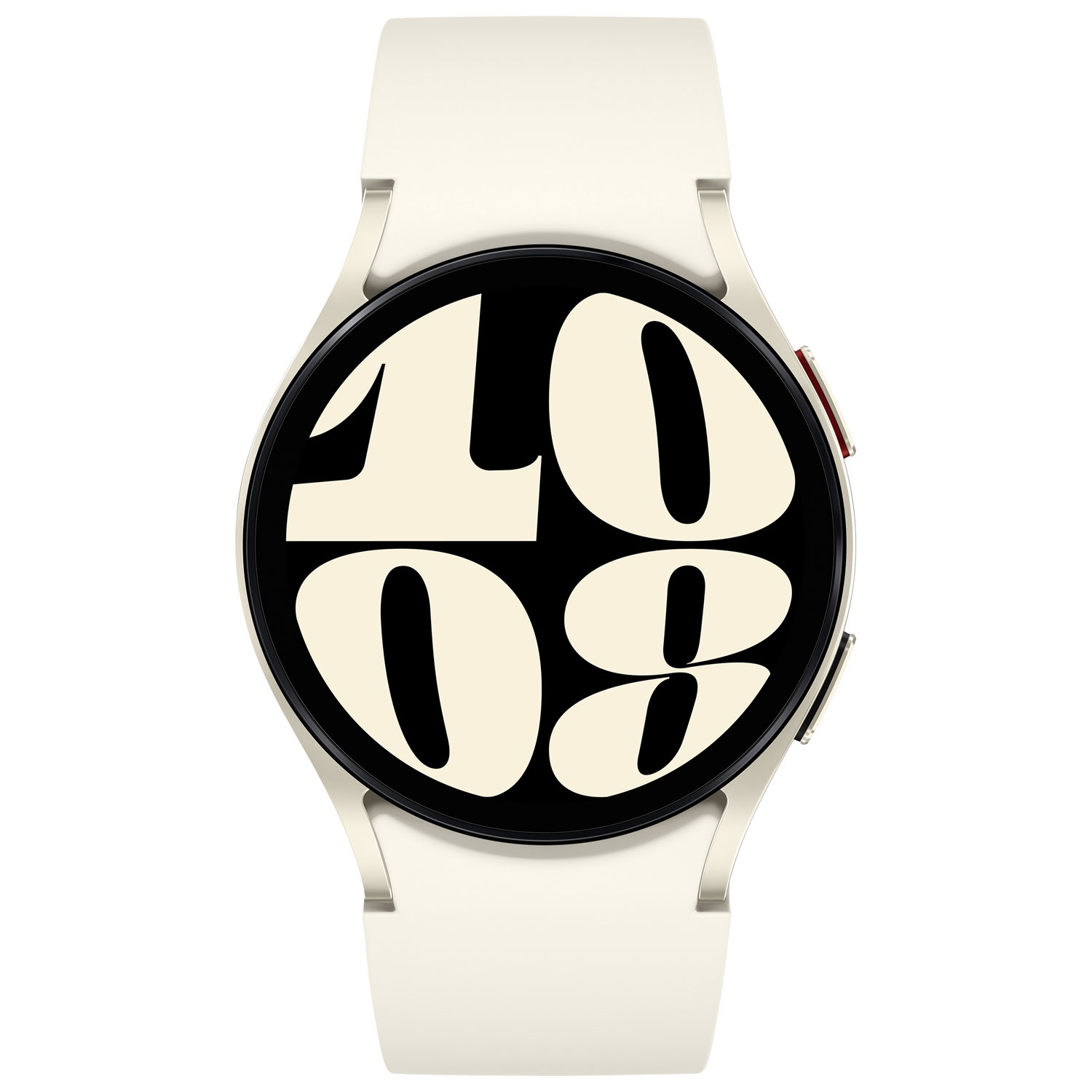 Remis à neuf - montre intelligente 40 mm Galaxy Watch6 (GPS + LTE) de Samsung avec moniteur de fréquence cardiaque - Crème