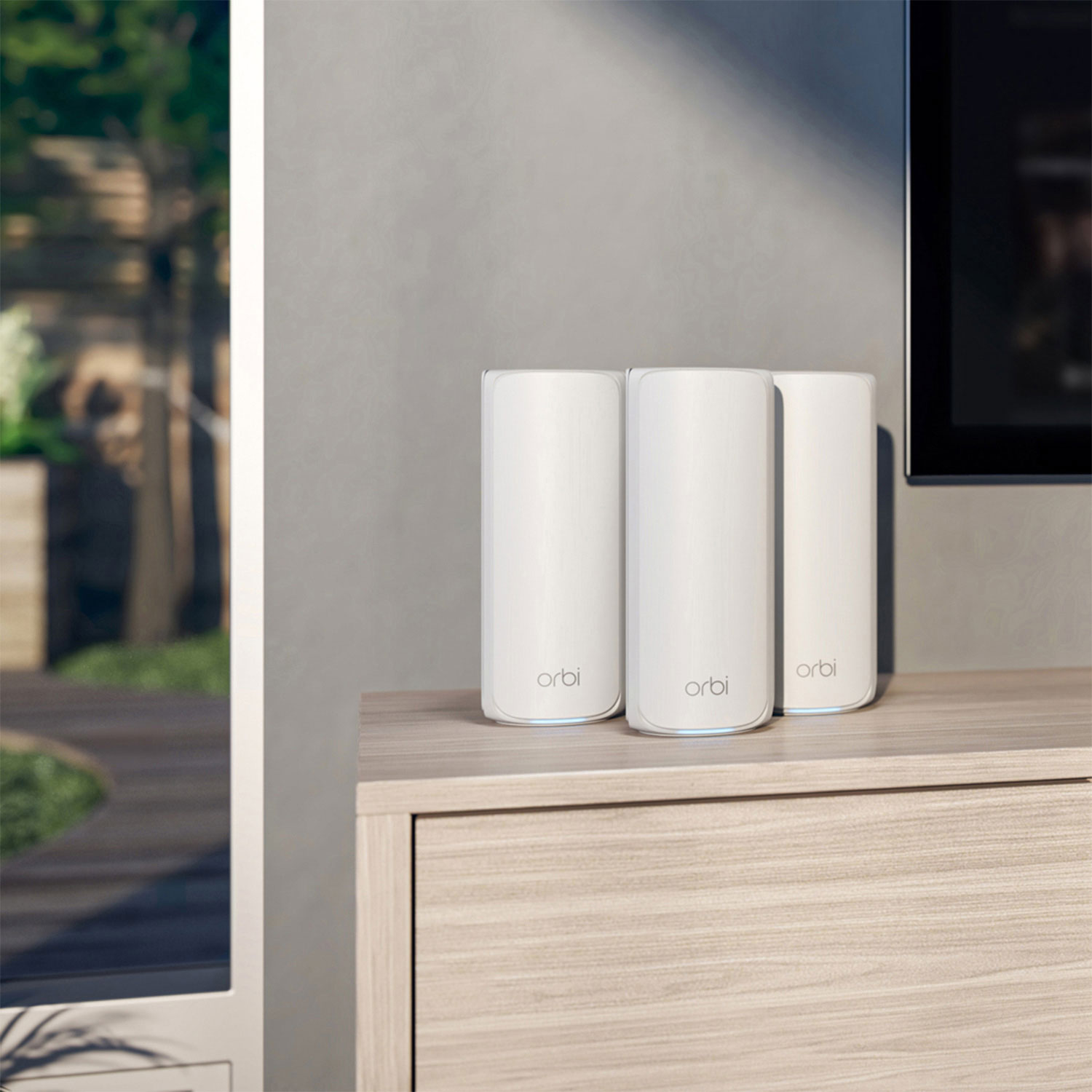 Système Wi-Fi 7 tribande maison intégrale maillé 11 Go/s Orbi 770 Series de NETGEAR - Ensemble de 3