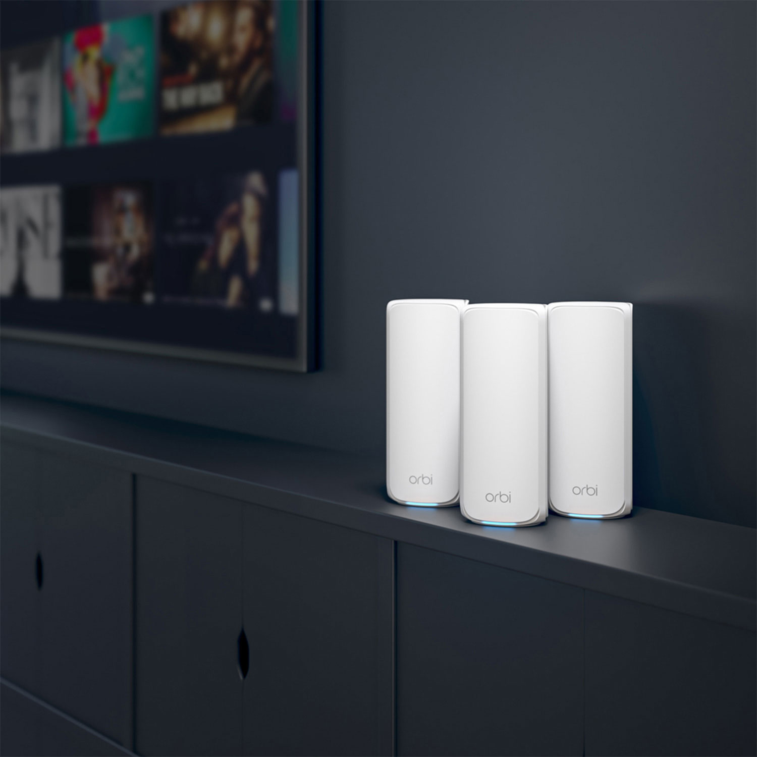 Système Wi-Fi 7 tribande maison intégrale maillé 11 Go/s Orbi 770 Series de NETGEAR - Ensemble de 3