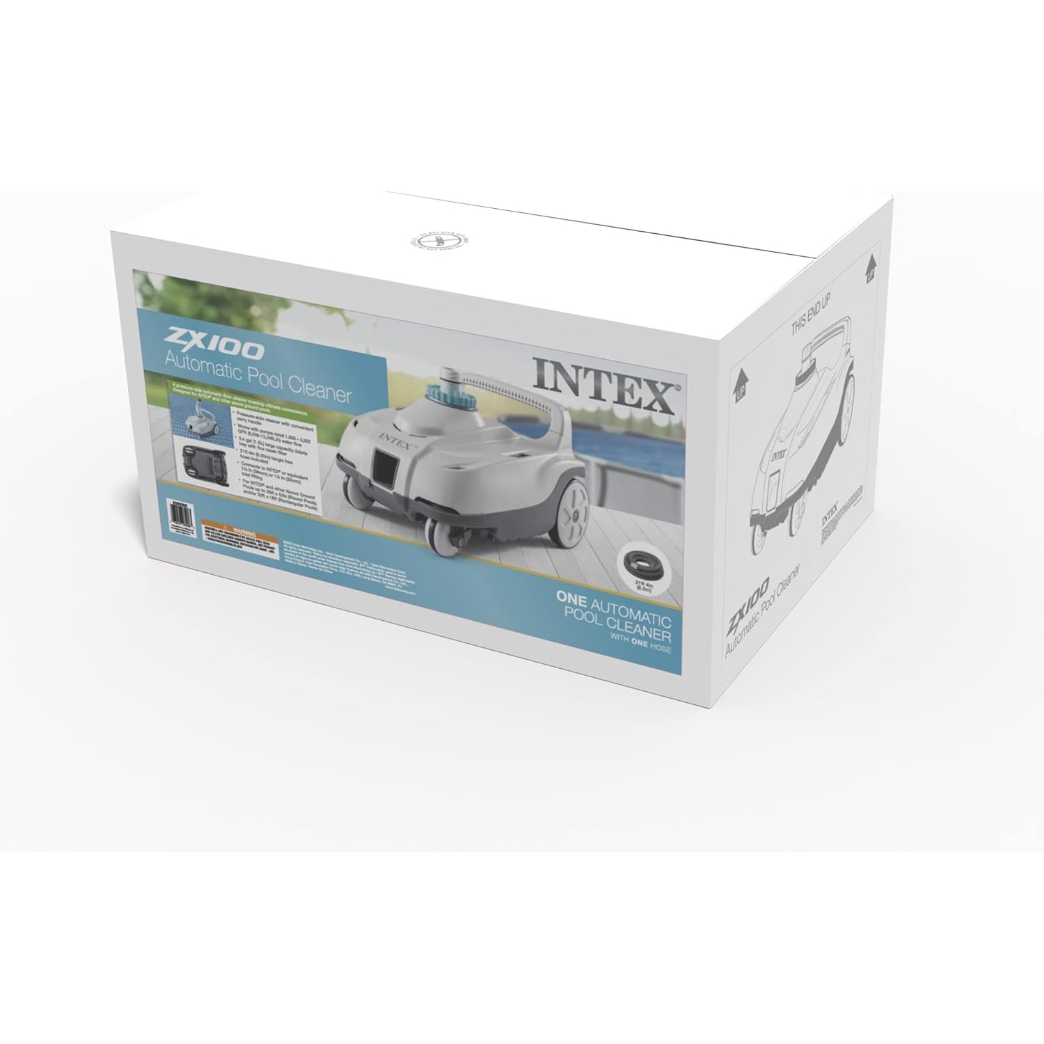 FT-100 (100w) Intex ZX100 Automatic Pressure Side Swimming Pool Cleaner w