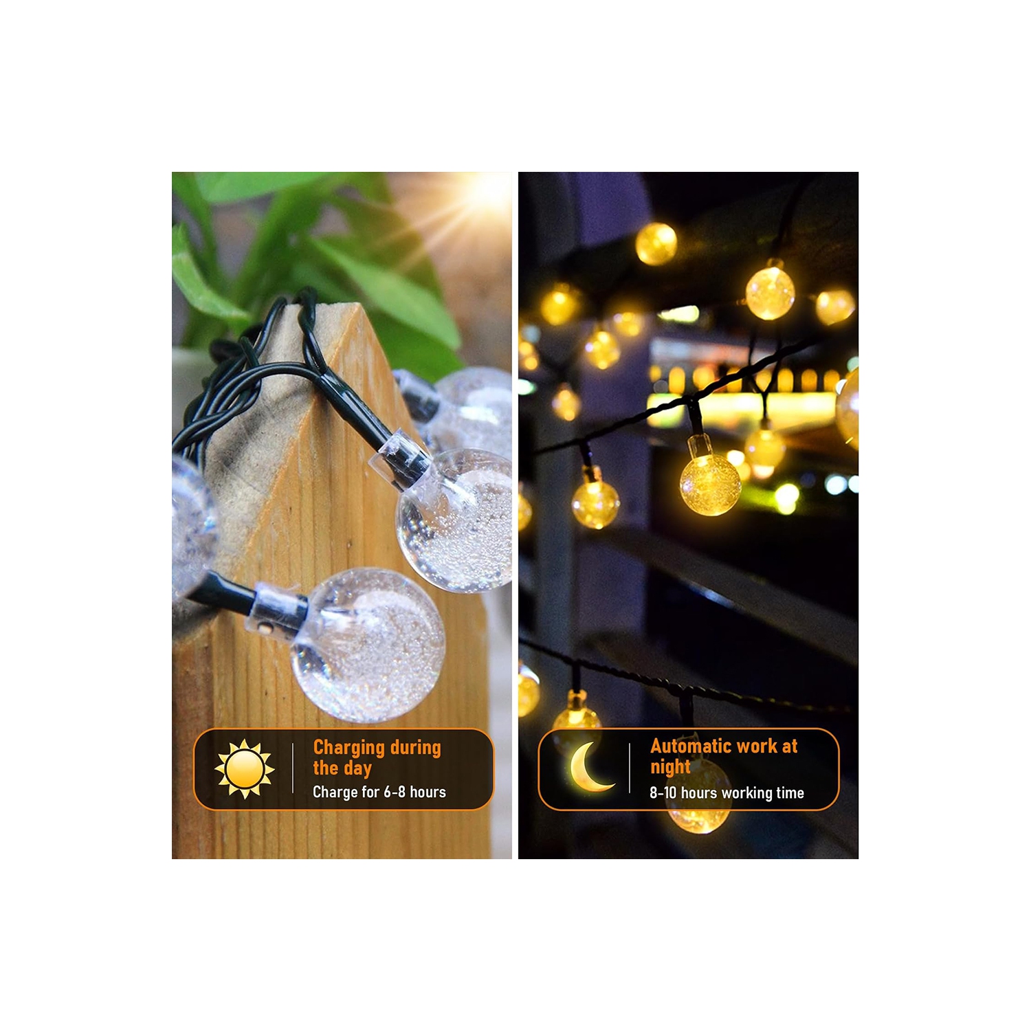 axGear Solar LED String Light Outdoor Waterproof Garden Patio Christmas Decoration 23FT