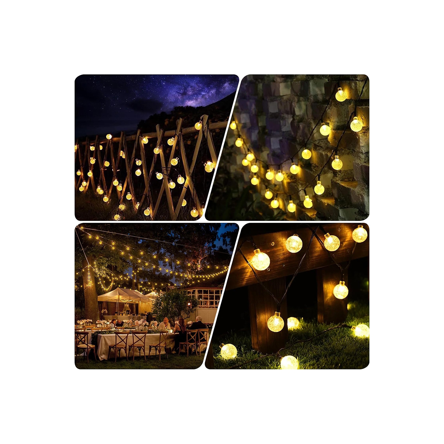 axGear Solar LED String Light Outdoor Waterproof Garden Patio Christmas Decoration 23FT