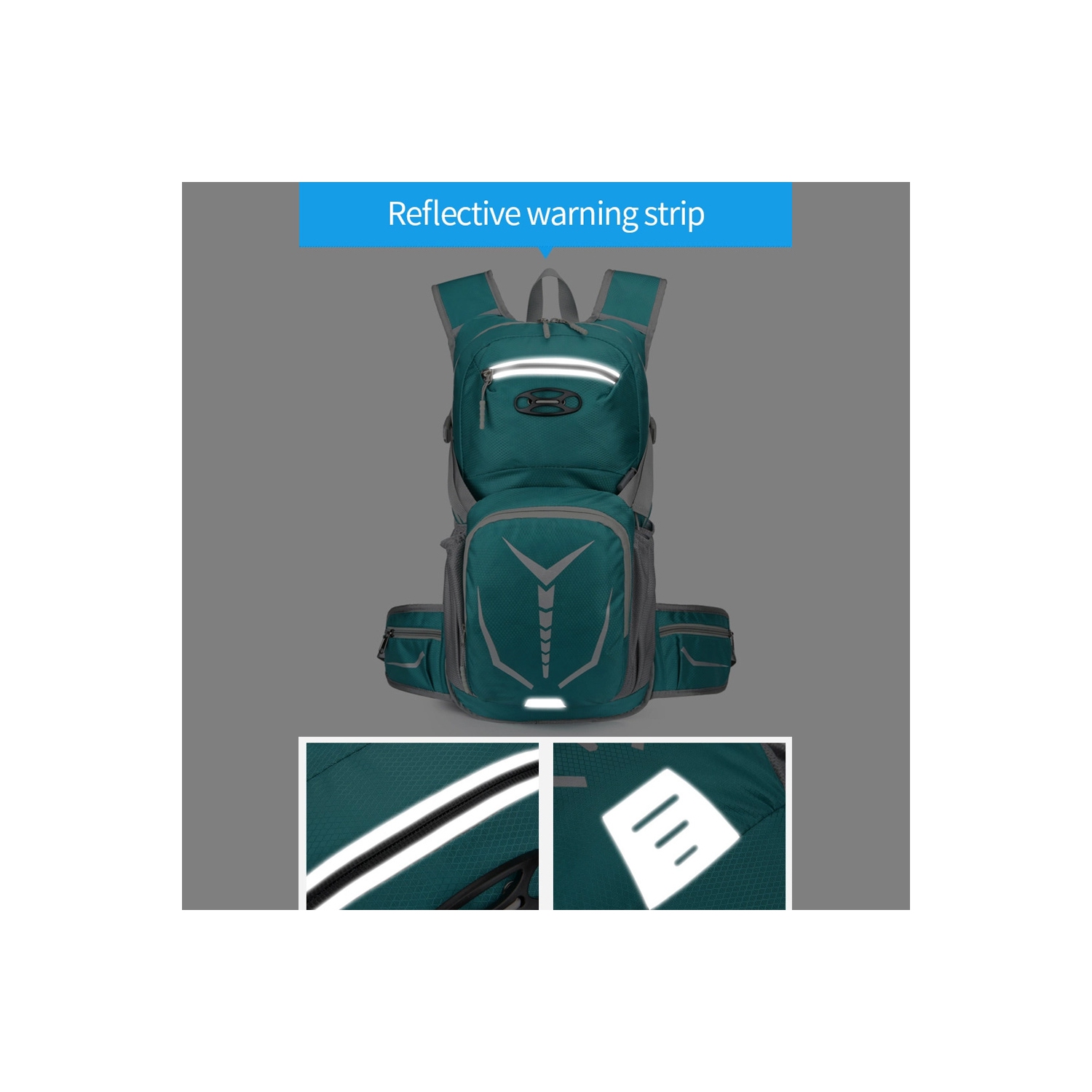 axGear Hydration Backpack High Visibility Reflective Hiking Mountain Climbing Cycling