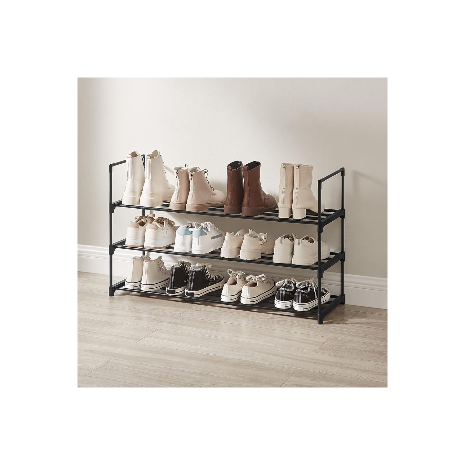 axGear Shoe Rack Organizer Adjustable Expandable Storage Shelf Free Standing