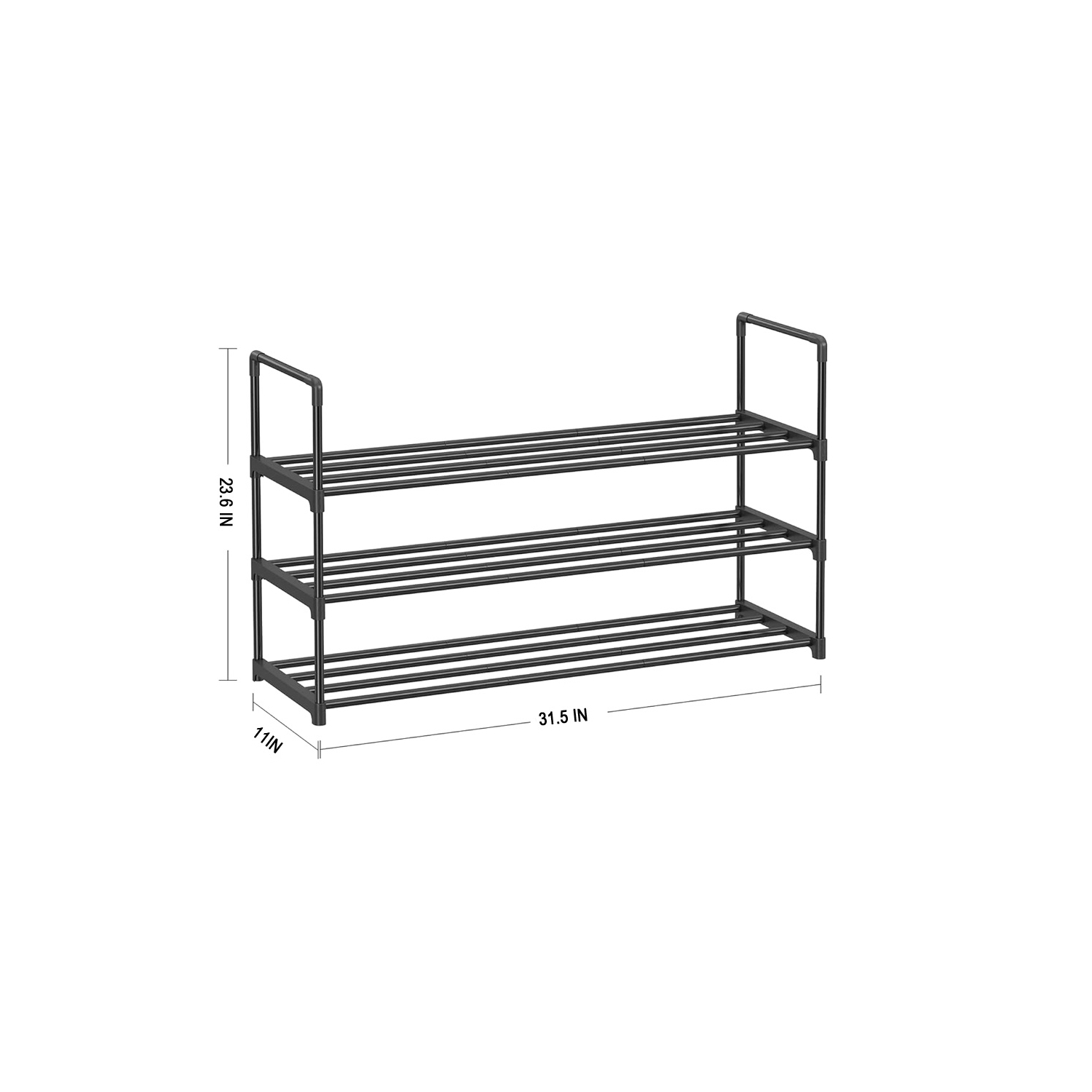 axGear Shoe Rack Organizer Adjustable Expandable Storage Shelf Free Standing