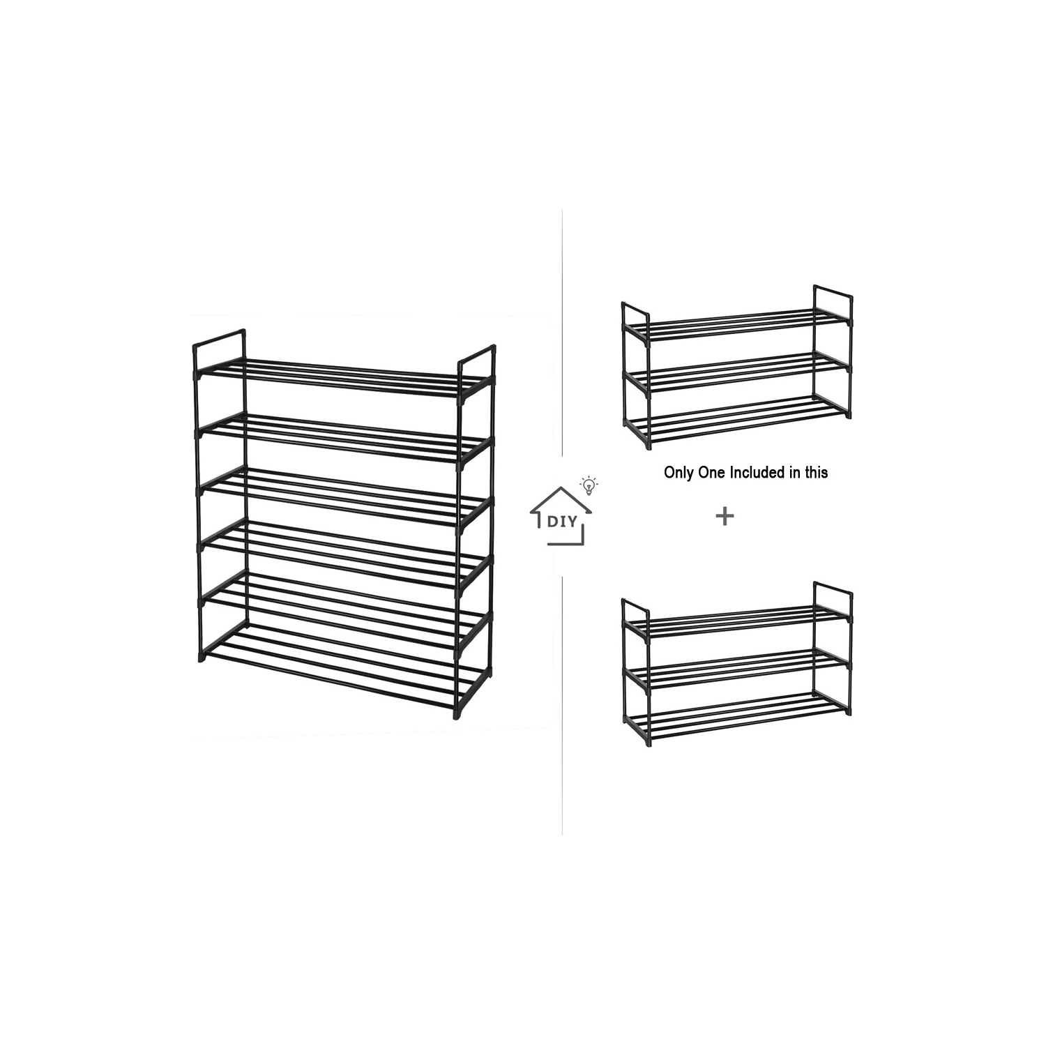 axGear Shoe Rack Organizer Adjustable Expandable Storage Shelf Free Standing