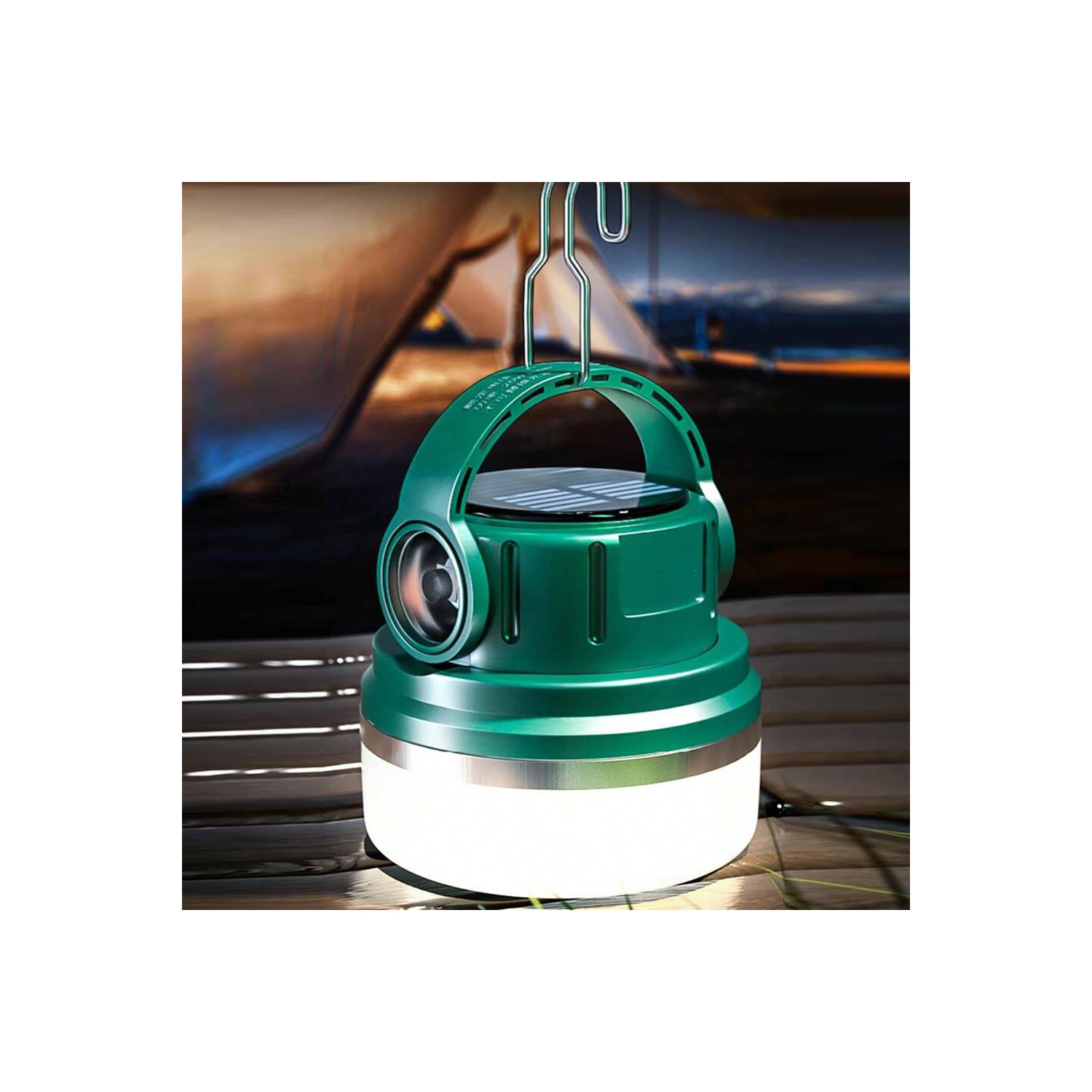 axGear Solar Camping Light LED Lantern Tent Light Outdoor Flashlight Rechargable