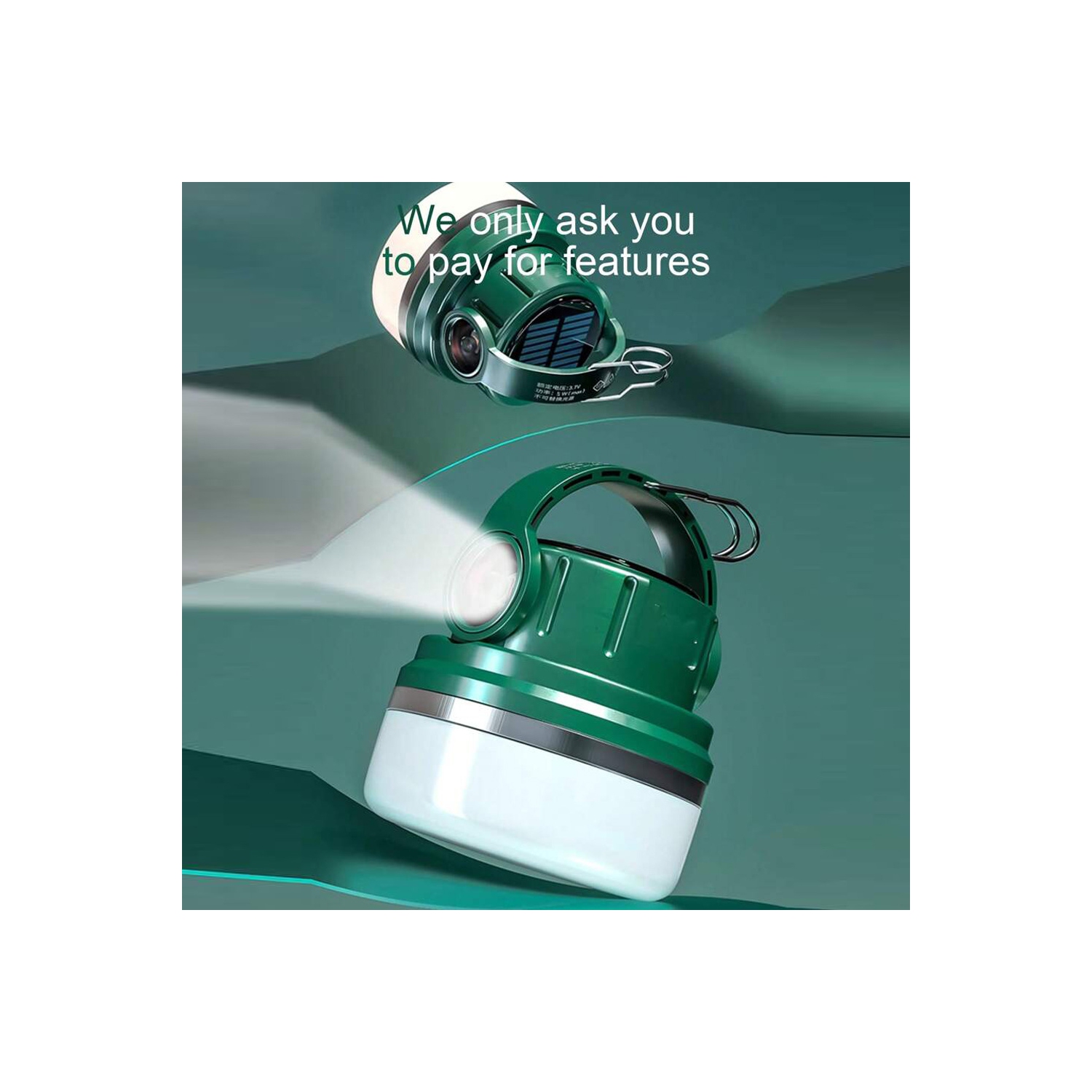 axGear Solar Camping Light LED Lantern Tent Light Outdoor Flashlight Rechargable