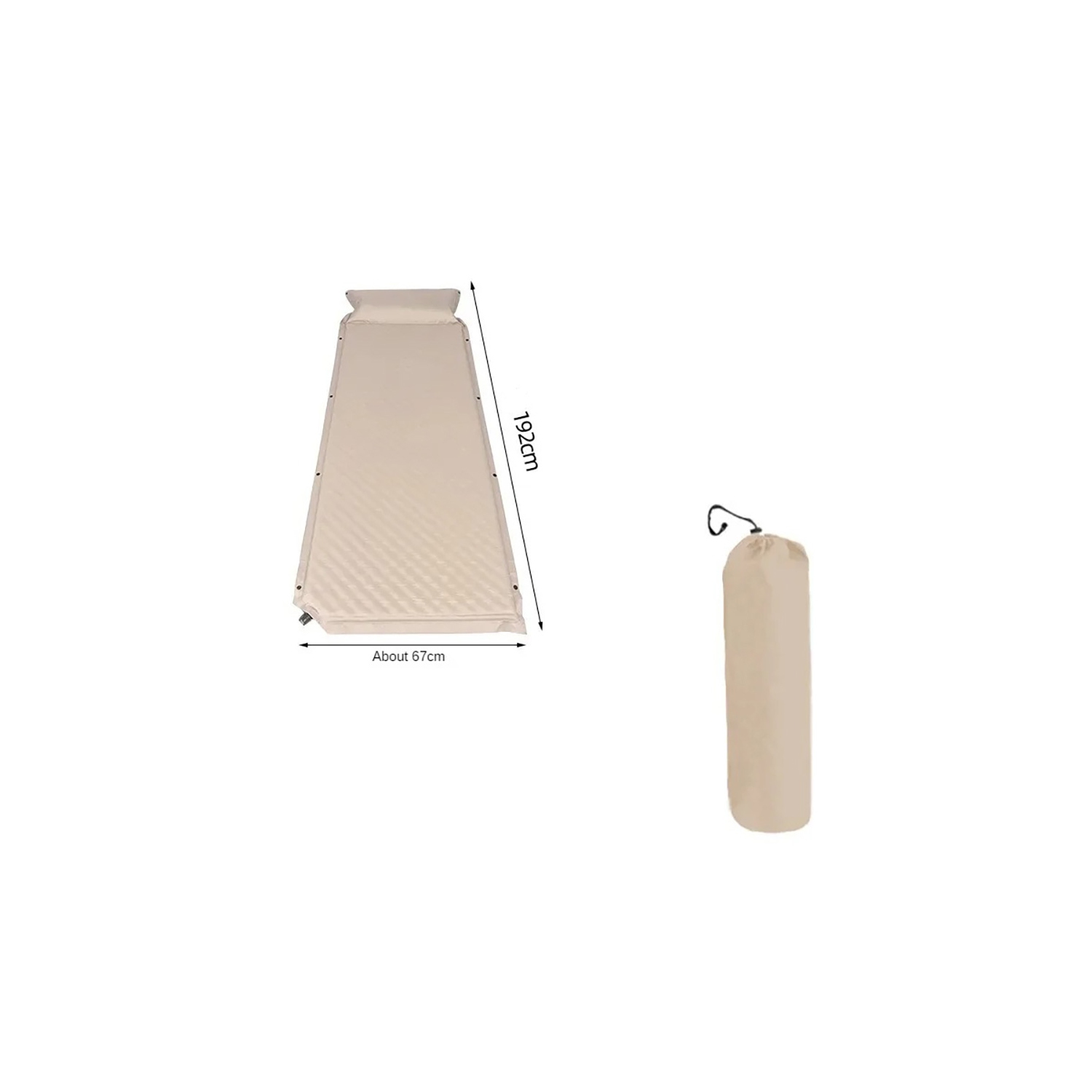 axGear Self Inflating Foam Mattress Automatic Inflatable Outdoor Air Mat Camping Single