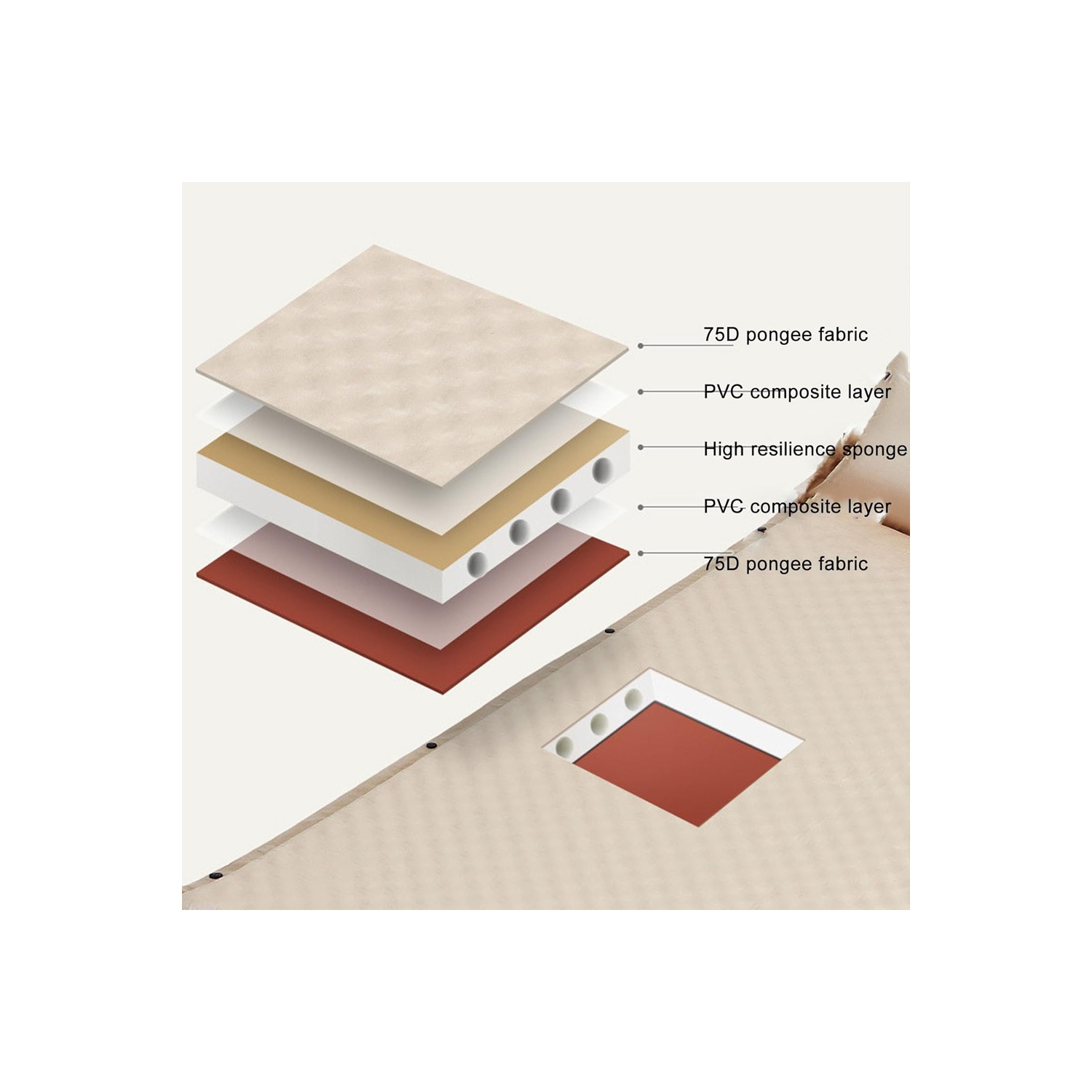 axGear Self Inflating Foam Mattress Automatic Inflatable Outdoor Air Mat Camping Single