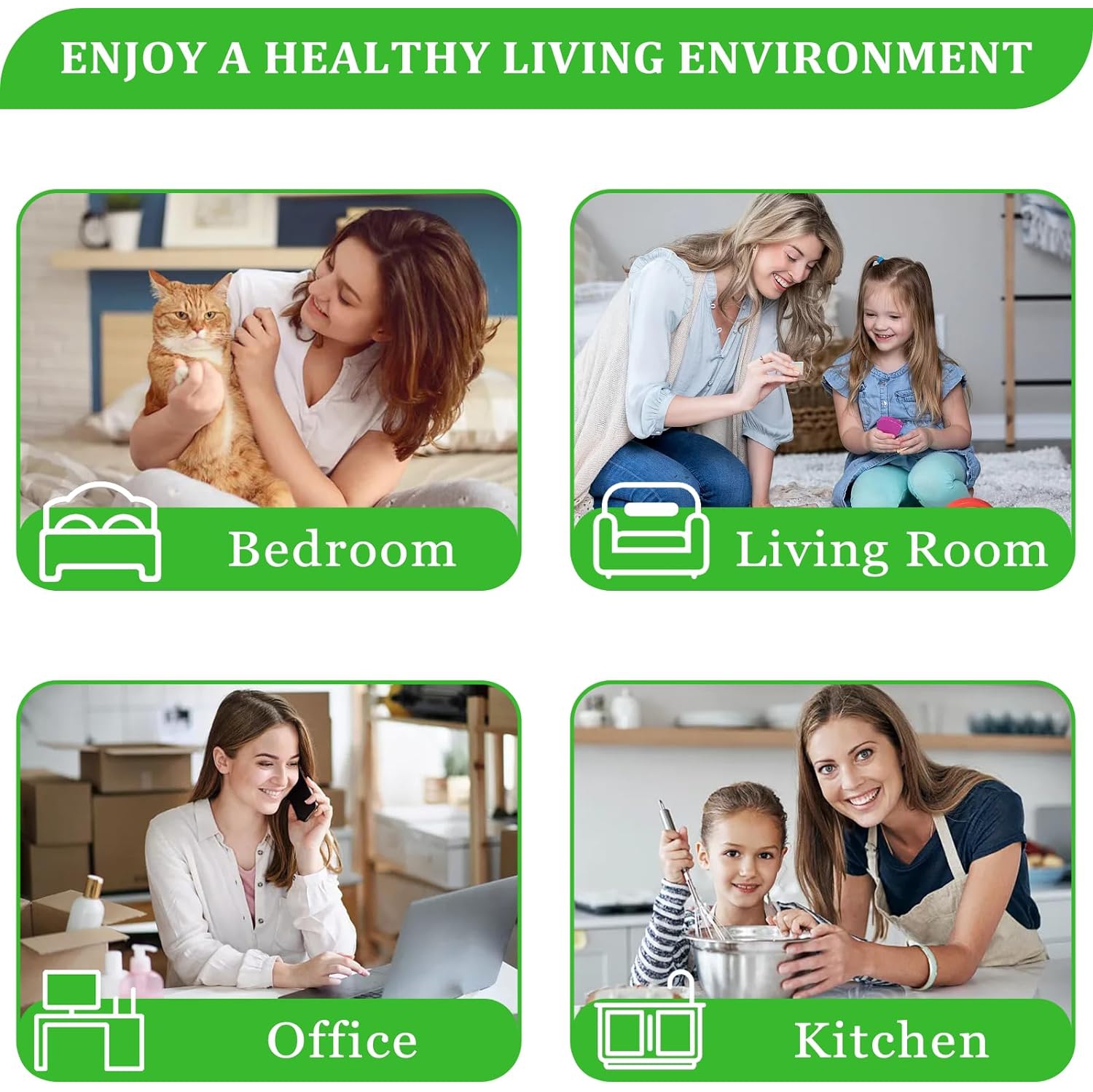 4 HEPA Replacement Filter H and 8 Carbon Pre Filter B Compatible with Honeywell Air Purifiers HRF-H1 HRF-H2, and with Honeywell HPA050, HPA060,