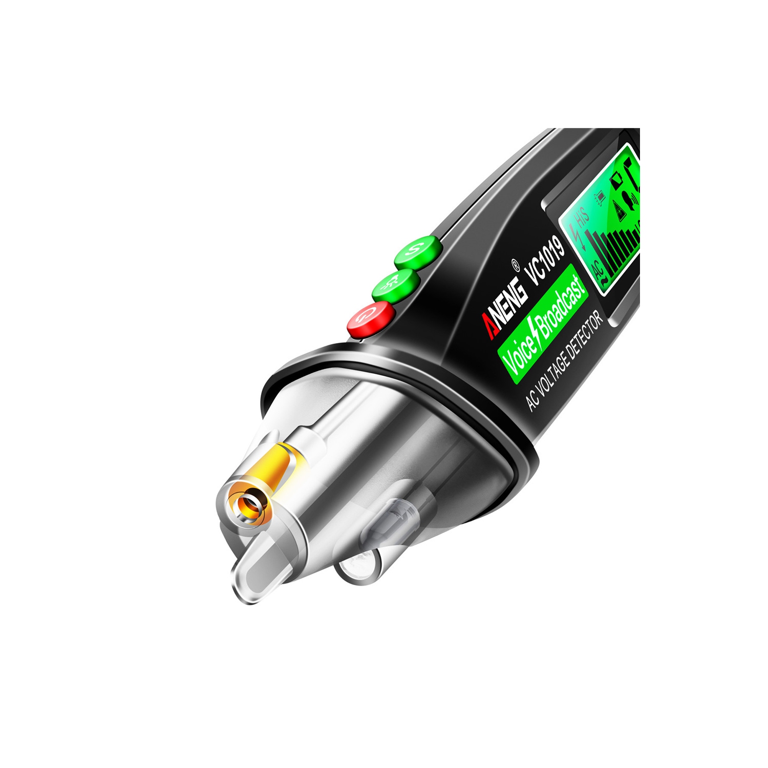 Capteur de tension d'axGear sensibilité du stylo du testeur électrique CA sans contact 12-1000&nbsp;V