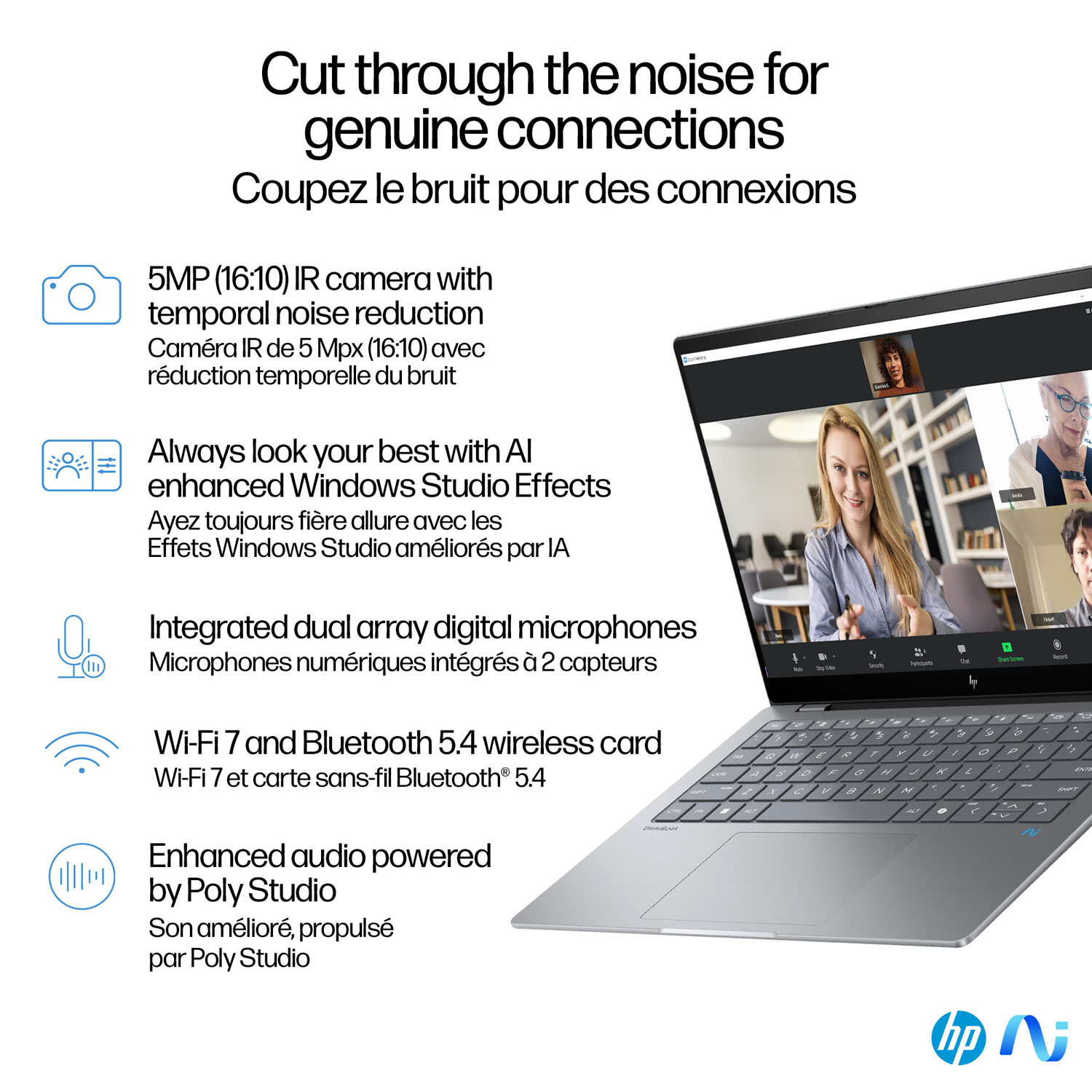 HP OmniBook X 14" Touchscreen Copilot+ PC Laptop