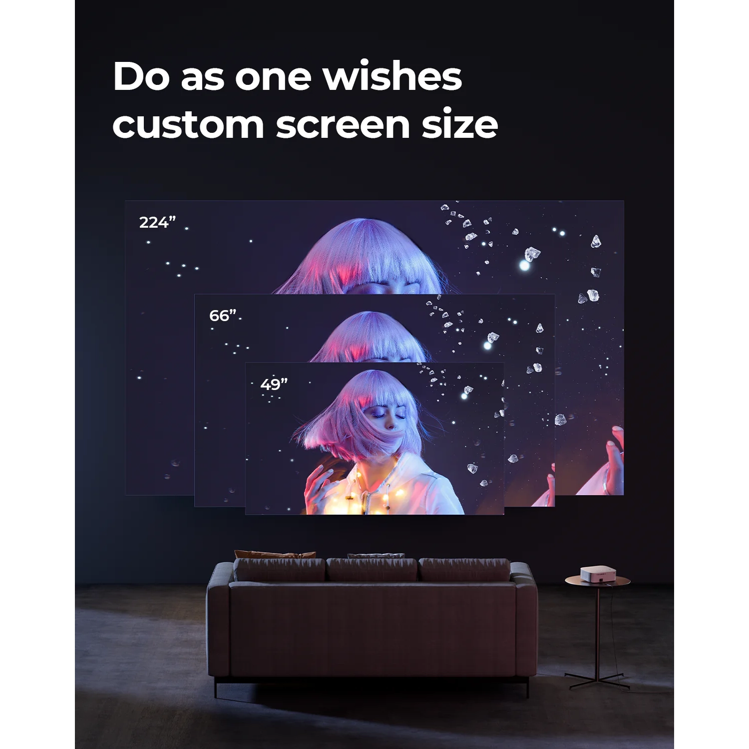 Vankyo – projecteur HD intégrale 1080P performance V700&nbsp;W avec 420 lumens ANSI, deux haut-parleurs Dolby 5&nbsp;W/4&nbsp;Ohm, Bluetooth