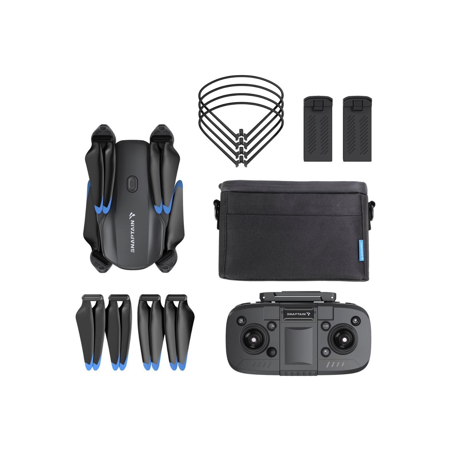 Snaptain - drone FPV E20 avec caméra 2,7K et télécommande - Gris