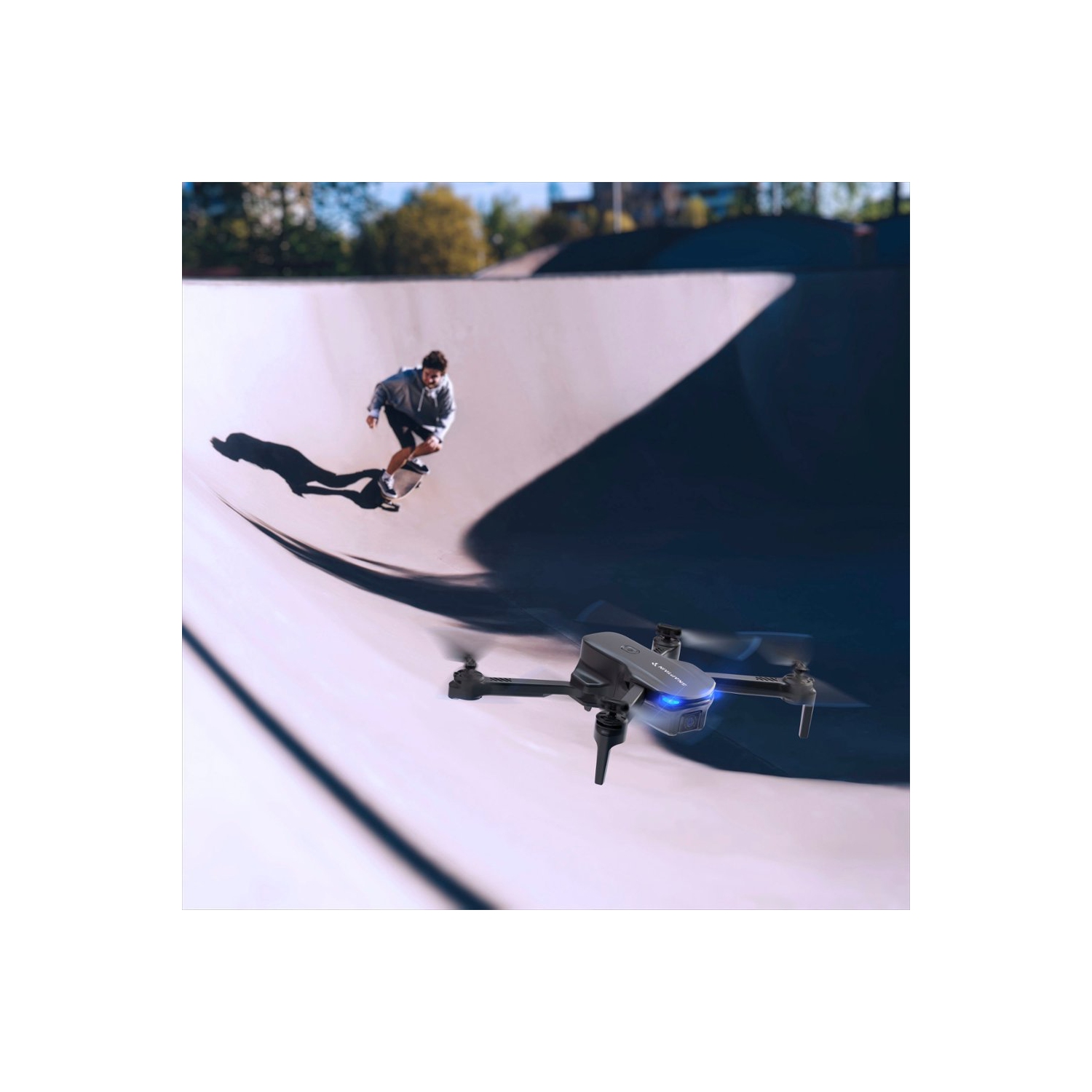 Snaptain - drone FPV E20 avec caméra 2,7K et télécommande - Gris