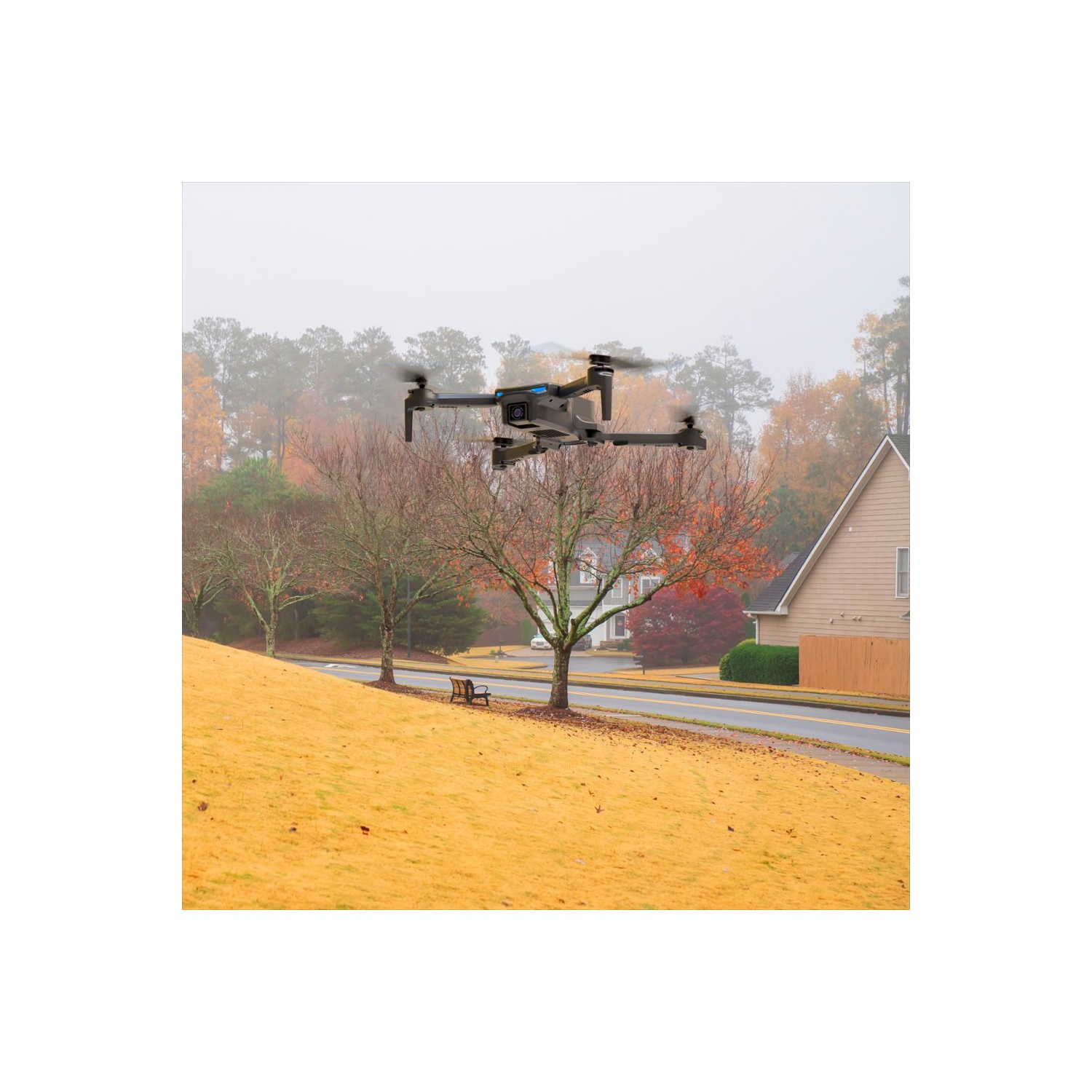 Snaptain - drone FPV E20 avec caméra 2,7K et télécommande - Gris