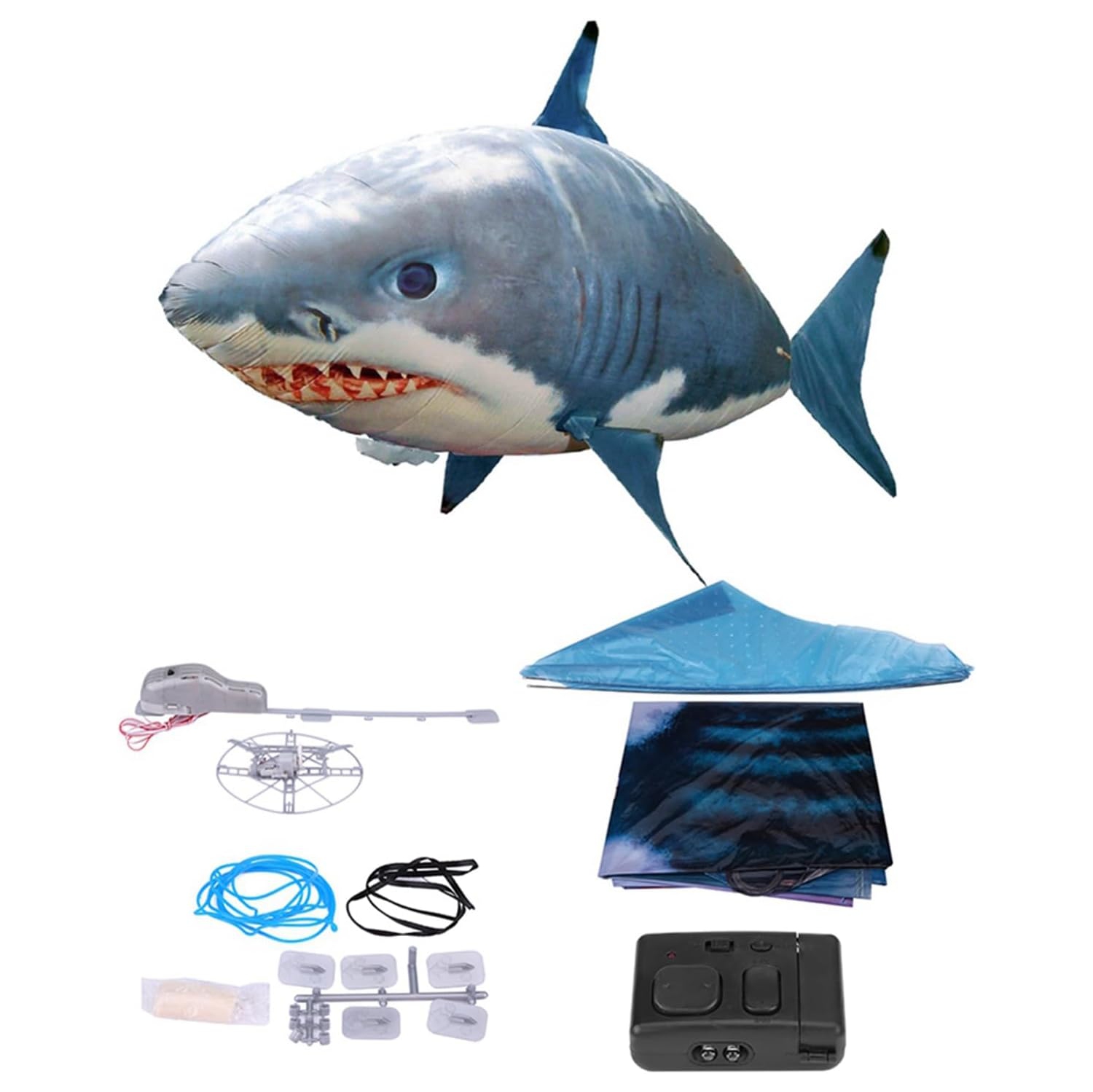 Remote control blow up shark online