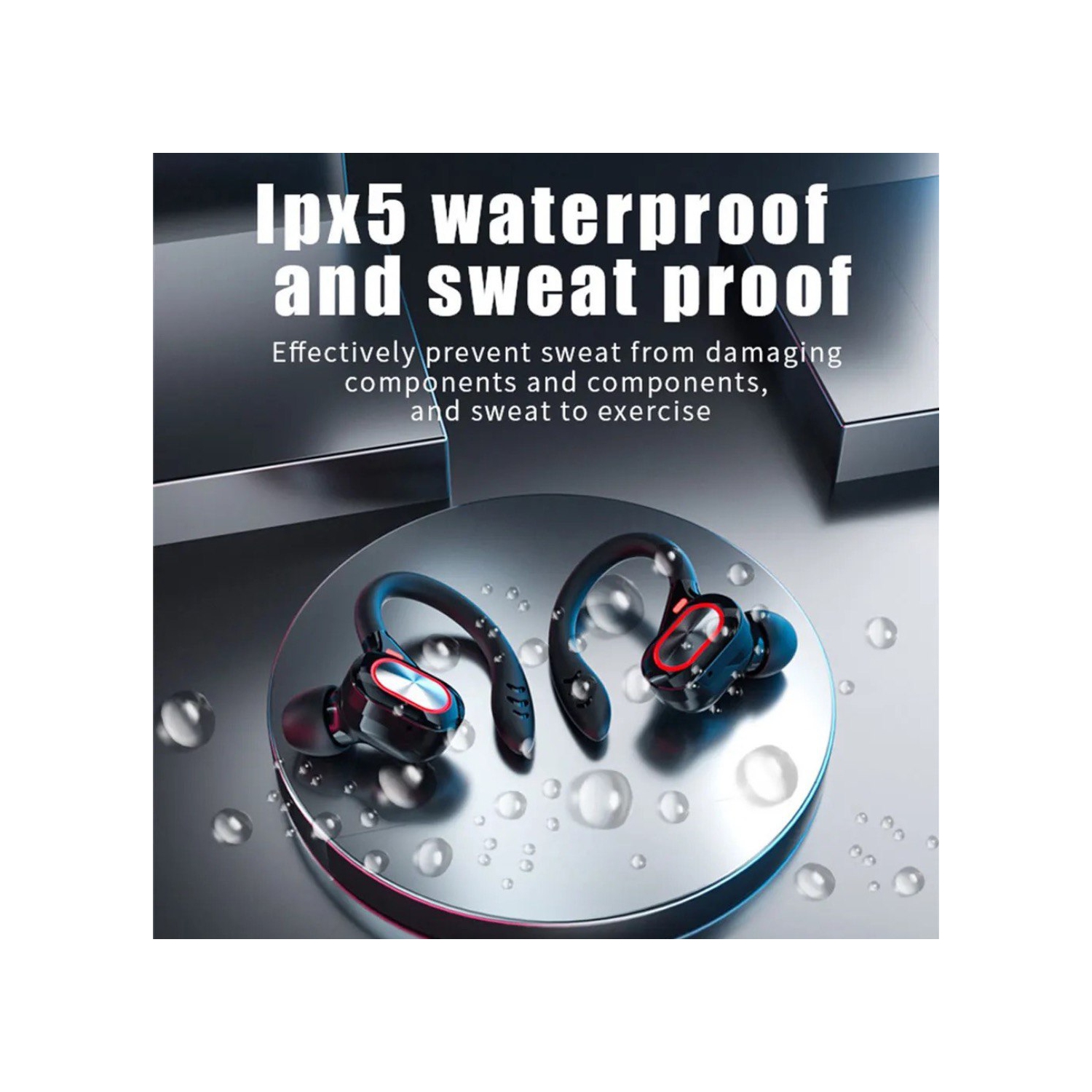 Écouteurs boutons sans fil S730 TUTT Écouteurs boutons Bluetooth V5.0 à micro intégré Écouteurs boutons stéréo sans fil avec étui de chargement