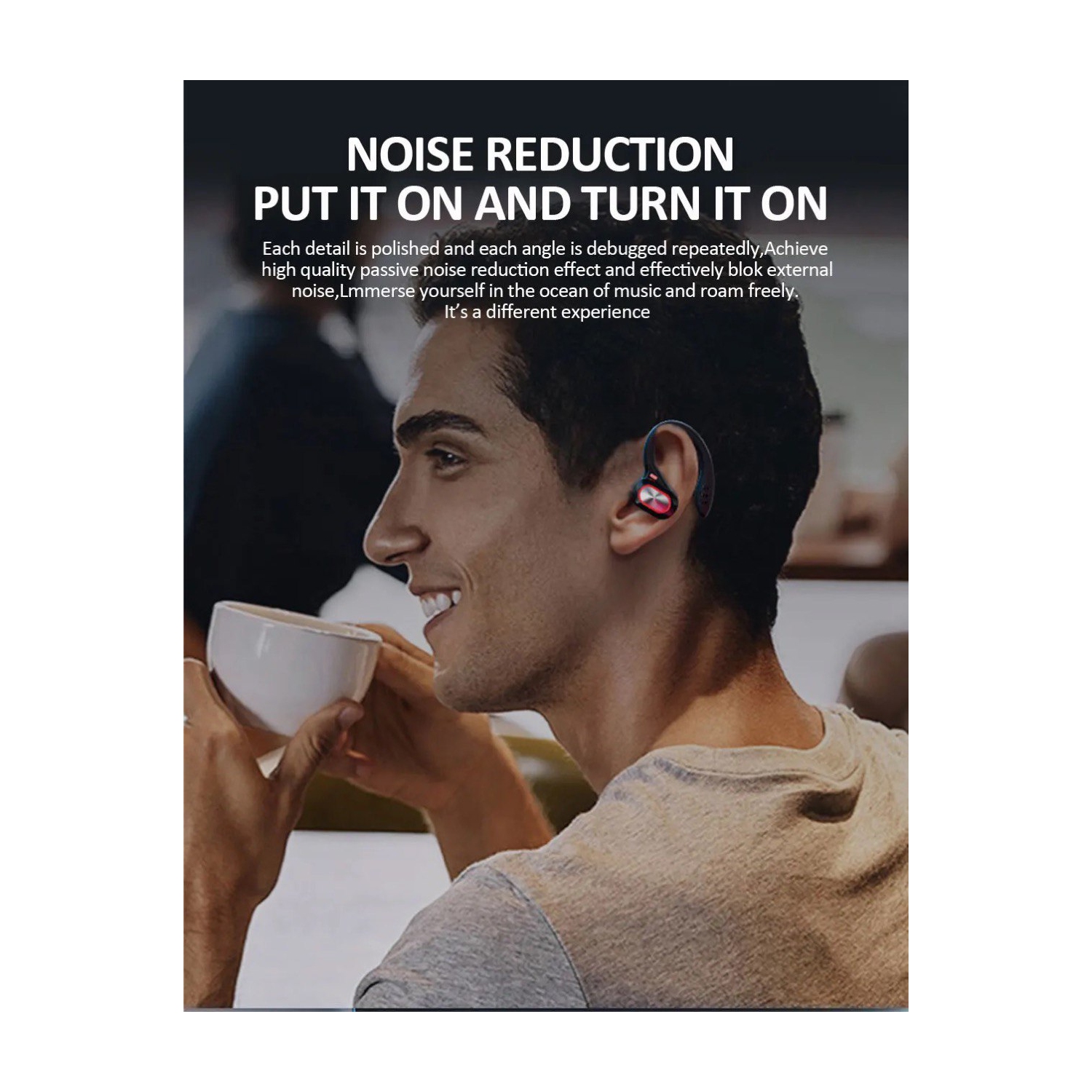 Écouteurs boutons sans fil S730 TUTT Écouteurs boutons Bluetooth V5.0 à micro intégré Écouteurs boutons stéréo sans fil avec étui de chargement