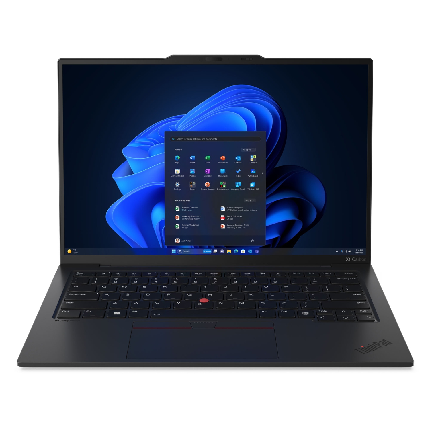 Lenovo ThinkPad X1 Carbon Gen 12 Intel Laptop, 14" IPS Low Power, vPro®, Graphics, 16GB, 512GB SSD