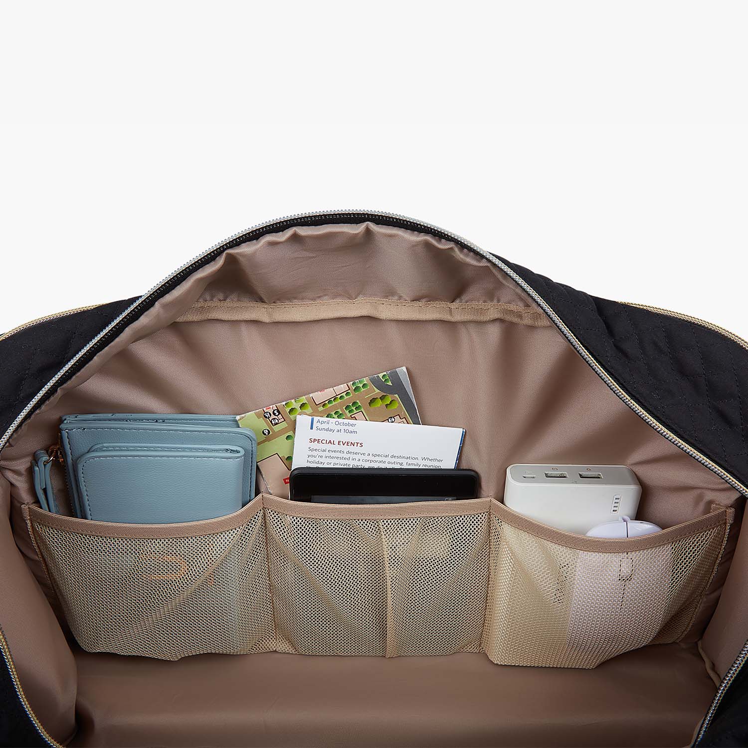 Bagsmart Weekender Overnight Bag Large carry on bag With Shoe Bag Black