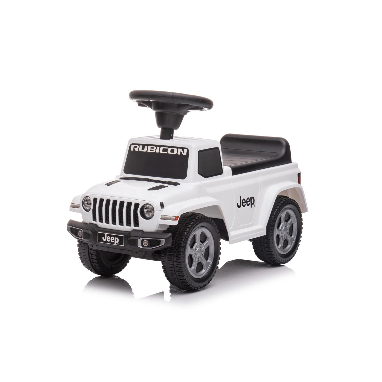 Jeep Rubicon Toddler Ride-On: Foot to Floor, Engine Sounds, Storage, Safe for 1-3yrs.