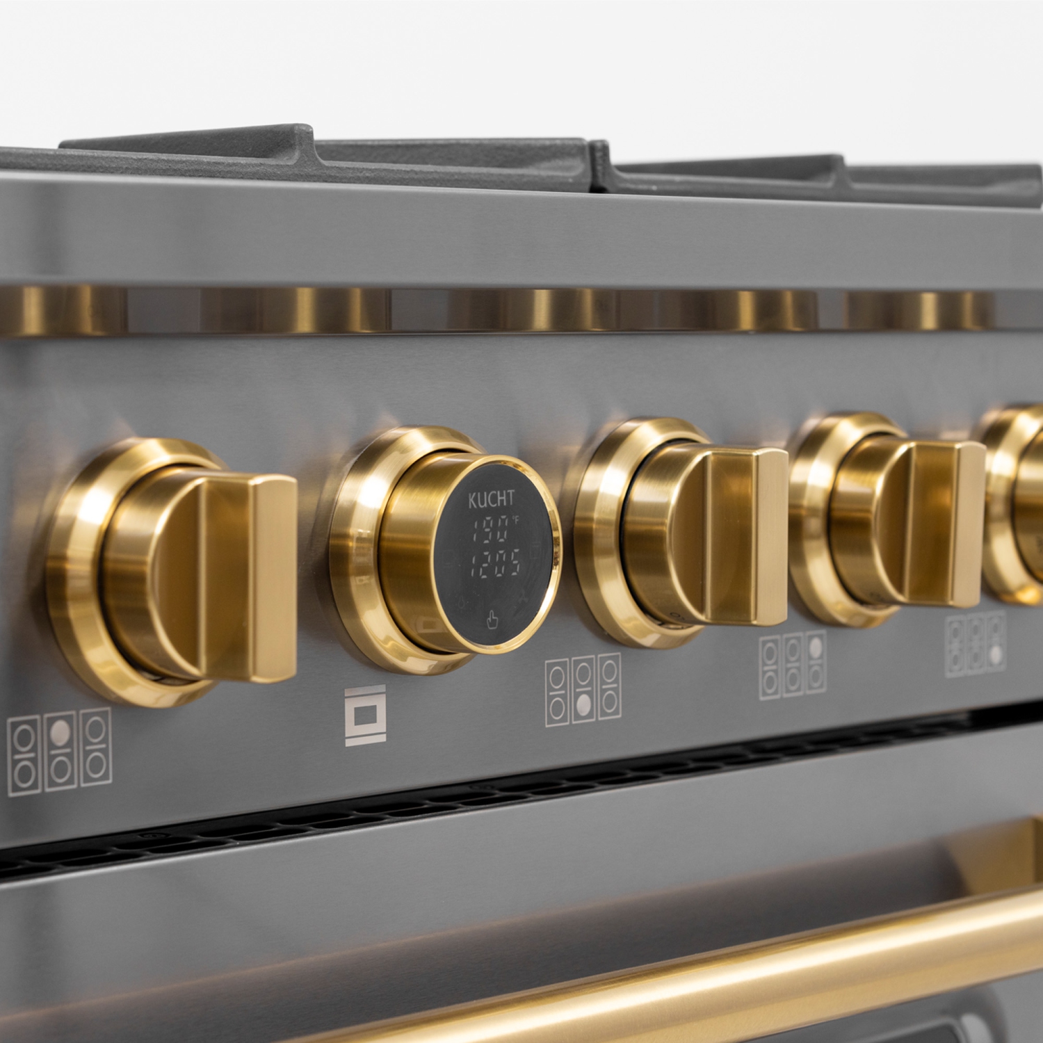 KUCHT Professional 36-inch 5.2 cu. ft. 6 Burners Dual Fuel Range for Natural Gas in Gemstone with Kucht Horus Thermostat