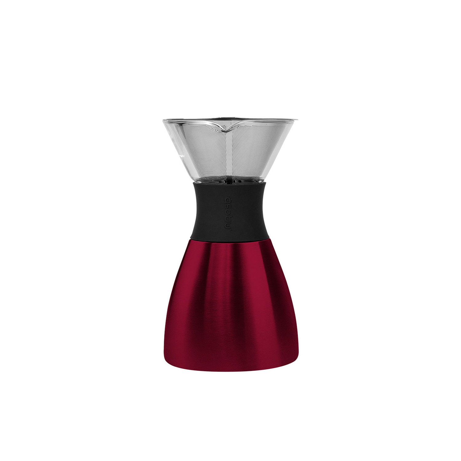 Asobu Insulated Pour Over Coffee Maker Double-Wall Vacuum, Stainless-Steel Filter and Take on the Go Carafe