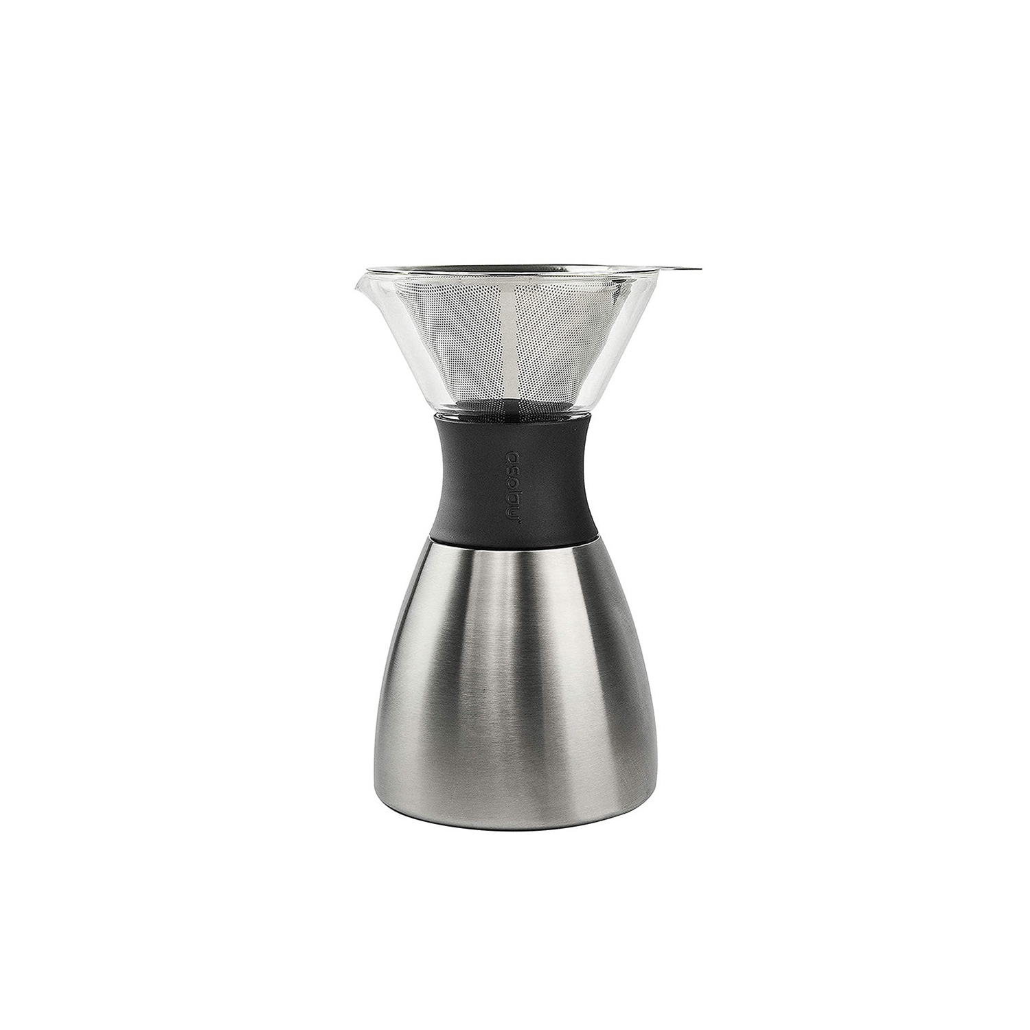 Asobu Insulated Pour Over Coffee Maker Double-Wall Vacuum, Stainless-Steel Filter and Take on the Go Carafe