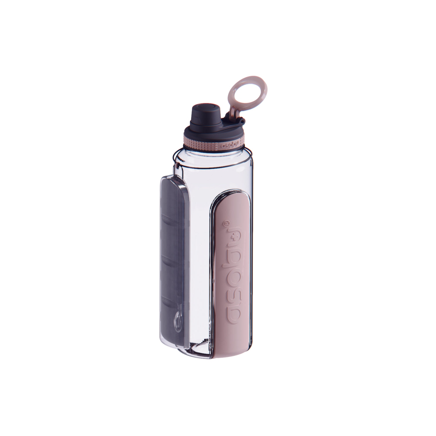 Asobu Electrolyte Large Sports Water Bottle with Interchangeable Packet and Pill Storage Compartments