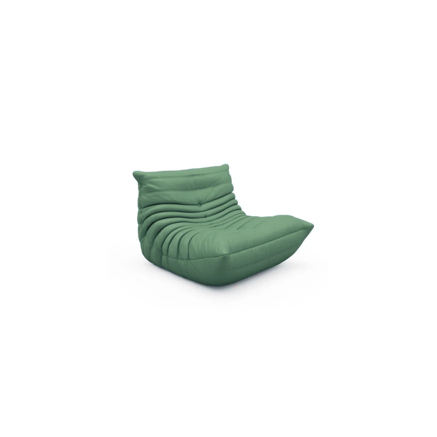 LivinVeluris Mircofiber Leather Bean Bag Sofa - Light Green