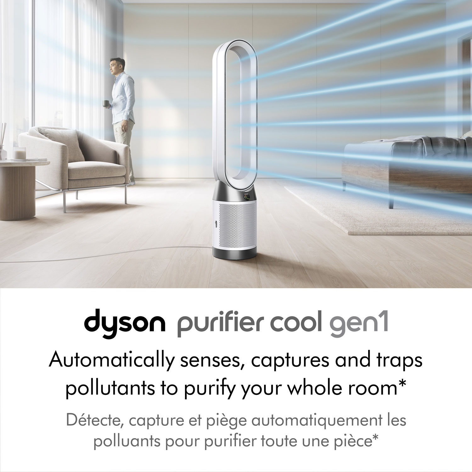Dyson TP10 Cool Gen1 Air Purifier & Fan with HEPA Filter - White