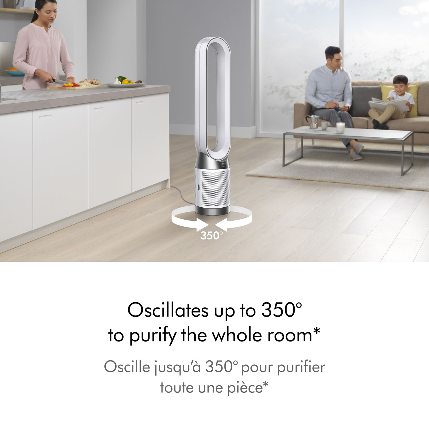 Dyson TP10 Cool Gen1 Air Purifier & Fan with HEPA Filter - White