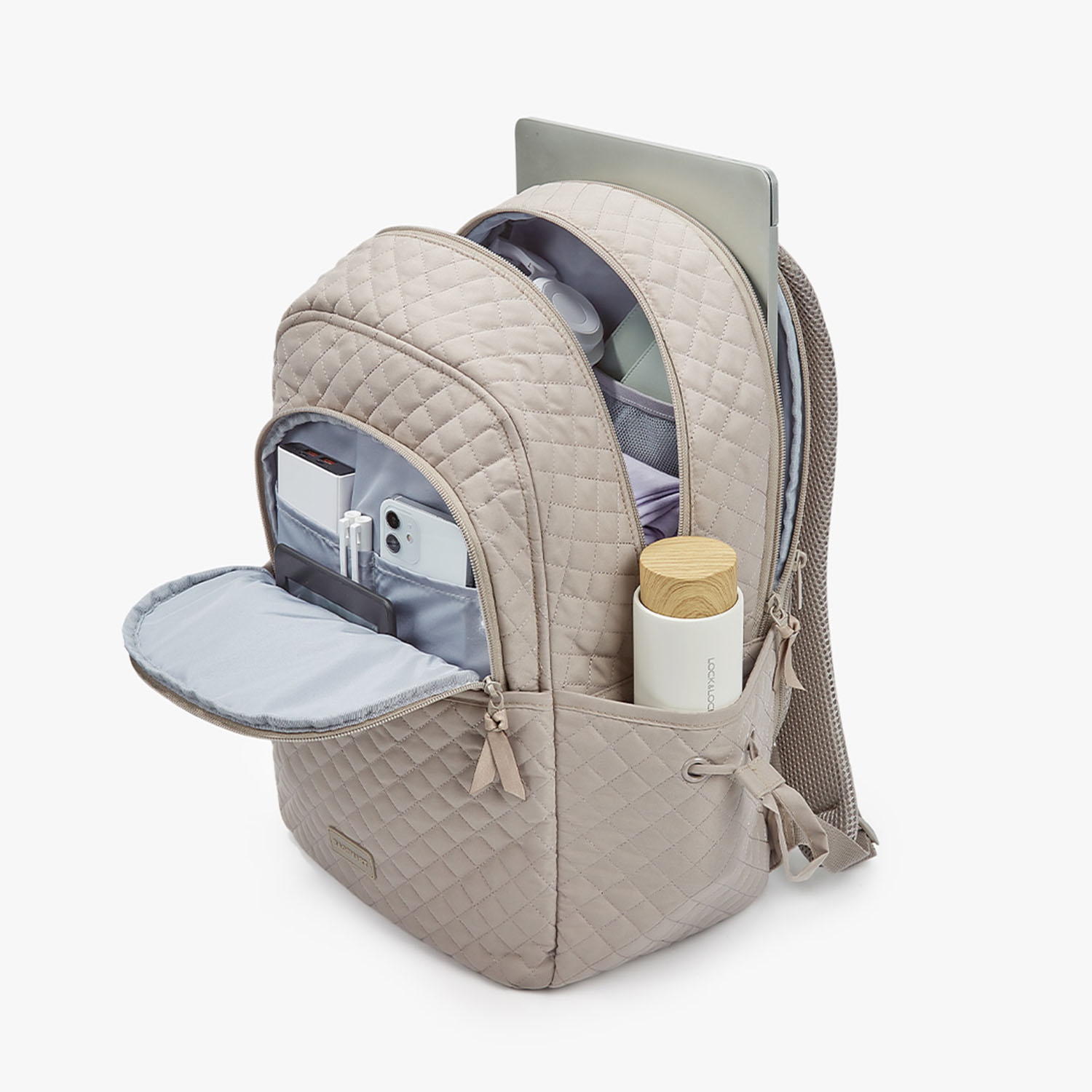 Bagsmart The Wanderland Bonchemin 15.6 Inch Campus Backpack Solid Grey