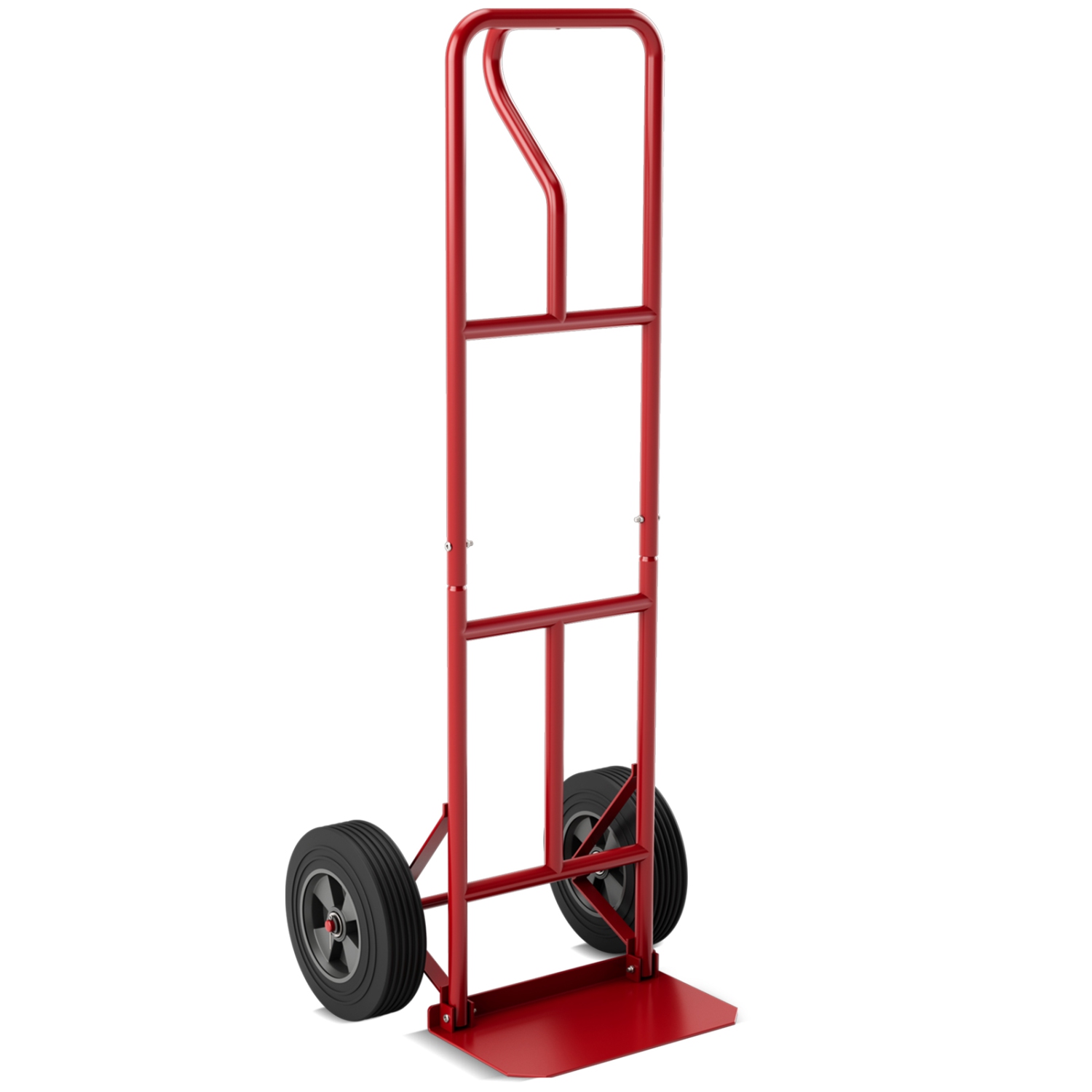 Costway Heavy Duty Hand Truck 660lbs Capacity Trolley Cart with Foldable Nose Plate