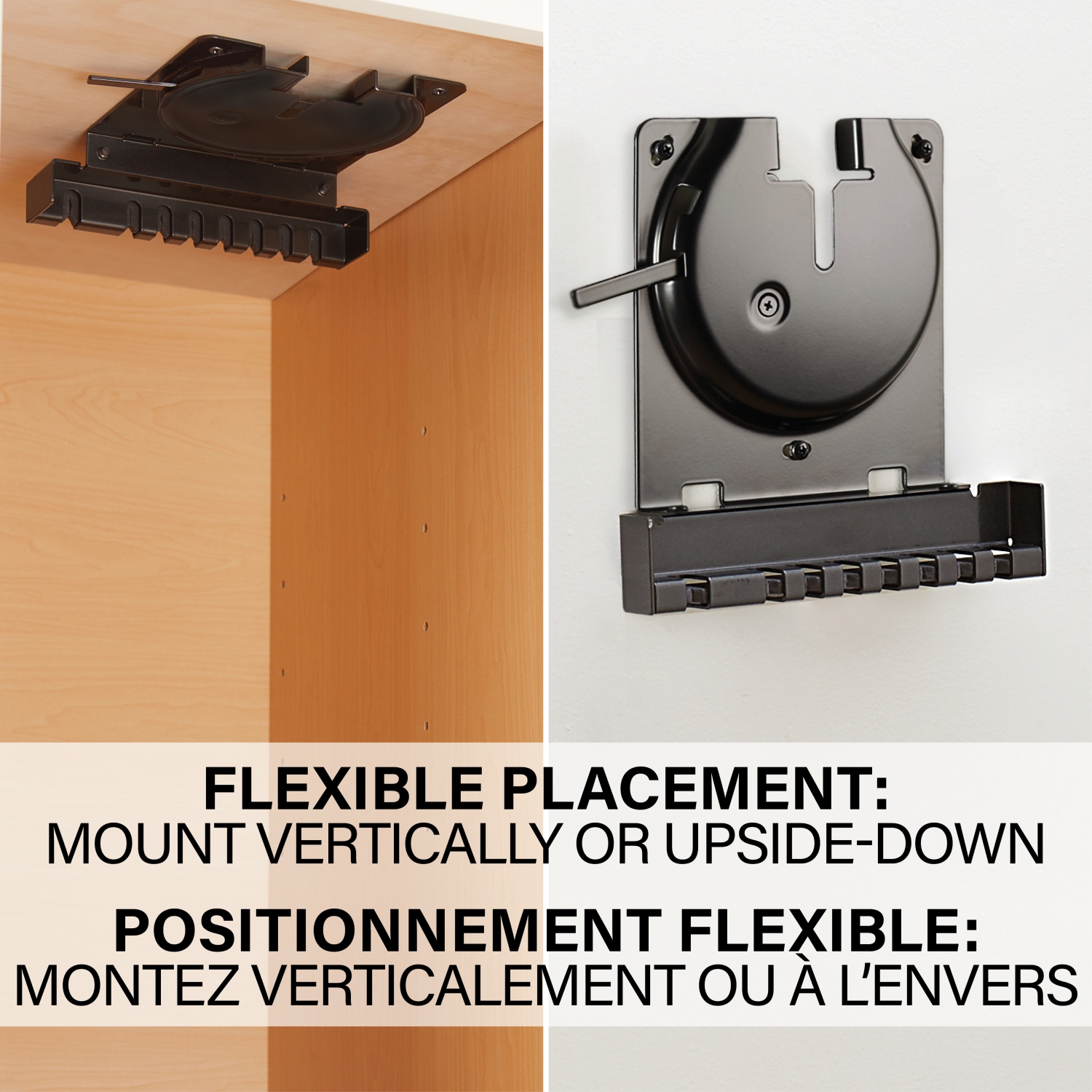 Support mural mince de Sanus pour amplificateur de Sonos - Noir