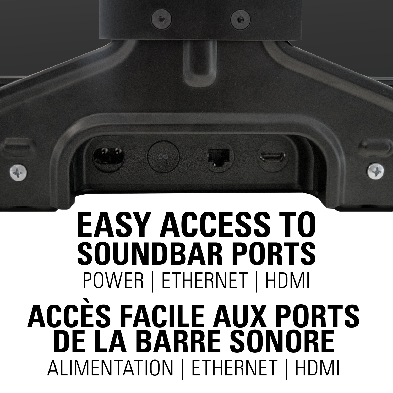 Support mural de Sanus System pour barre de son Beam de Sonos - Noir