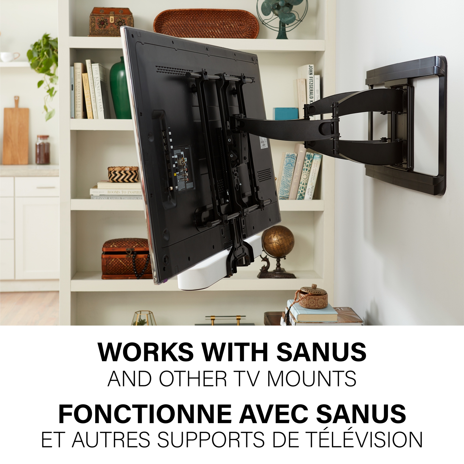 Support mural de Sanus System pour barre de son Beam de Sonos - Noir