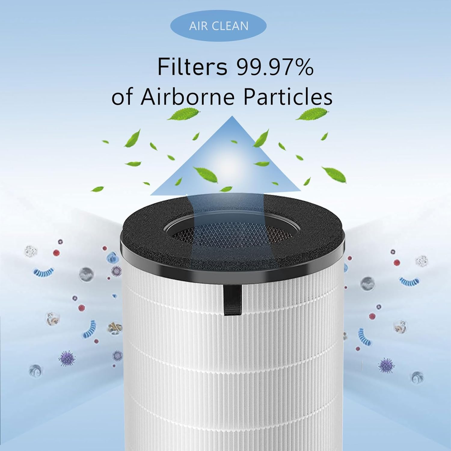 Filtre de rechange HEPA AP-T45 AP-T40FL compatible avec le purificateur d'air 5-en-1 Total Clean de Homedics, AP-T40 2 AP-T45WT AP-T40WT AP-T45-BK