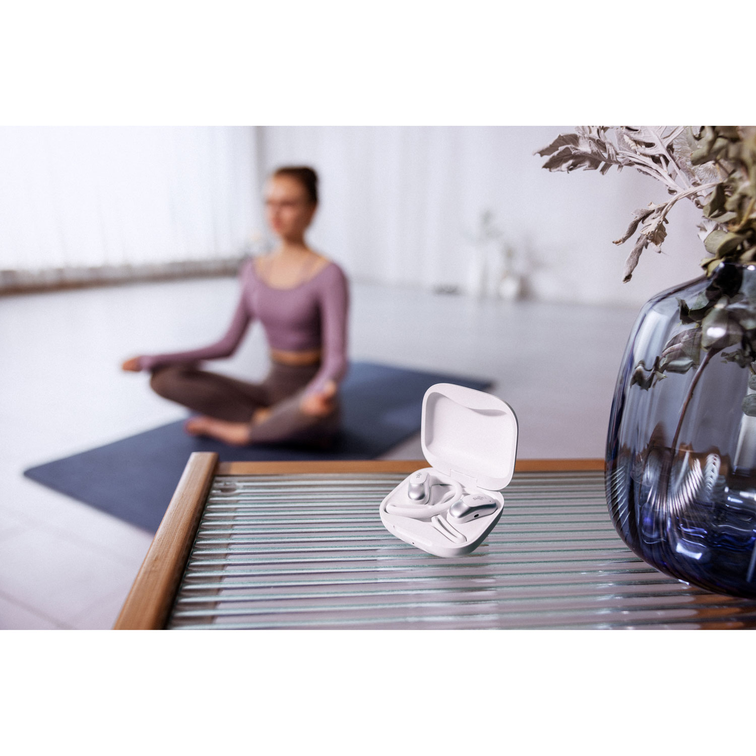 Shokz OpenFit Air Open-Ear True Wireless Earbuds - White